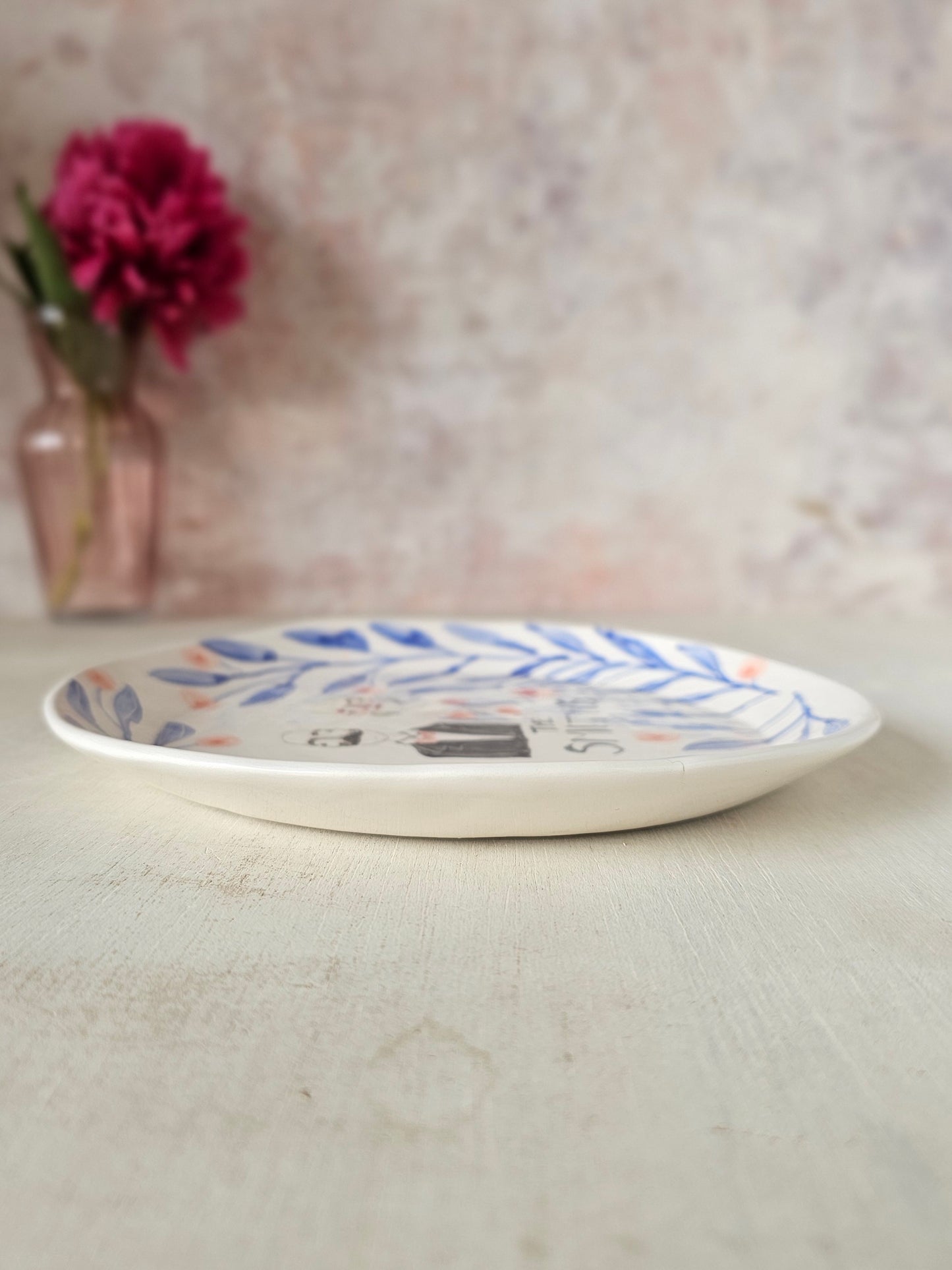 Custom wedding gift personalised handmade ceramic, decorative plate
