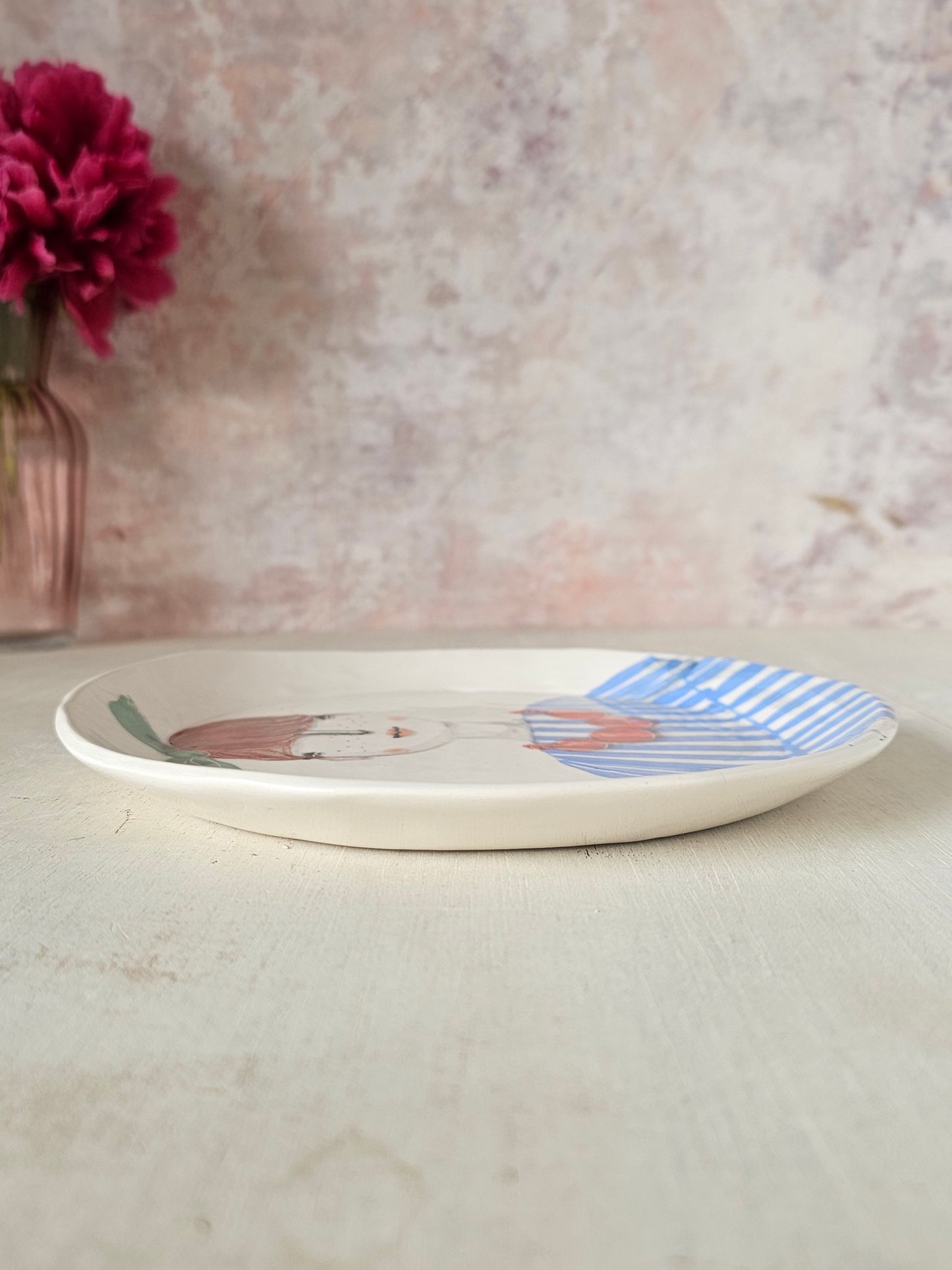 Hazel handmade ceramic, decorative plate