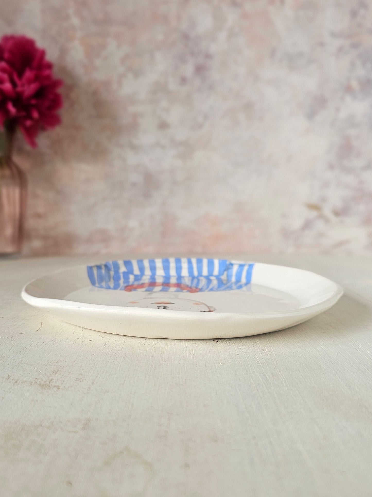 Hazel handmade ceramic, decorative plate