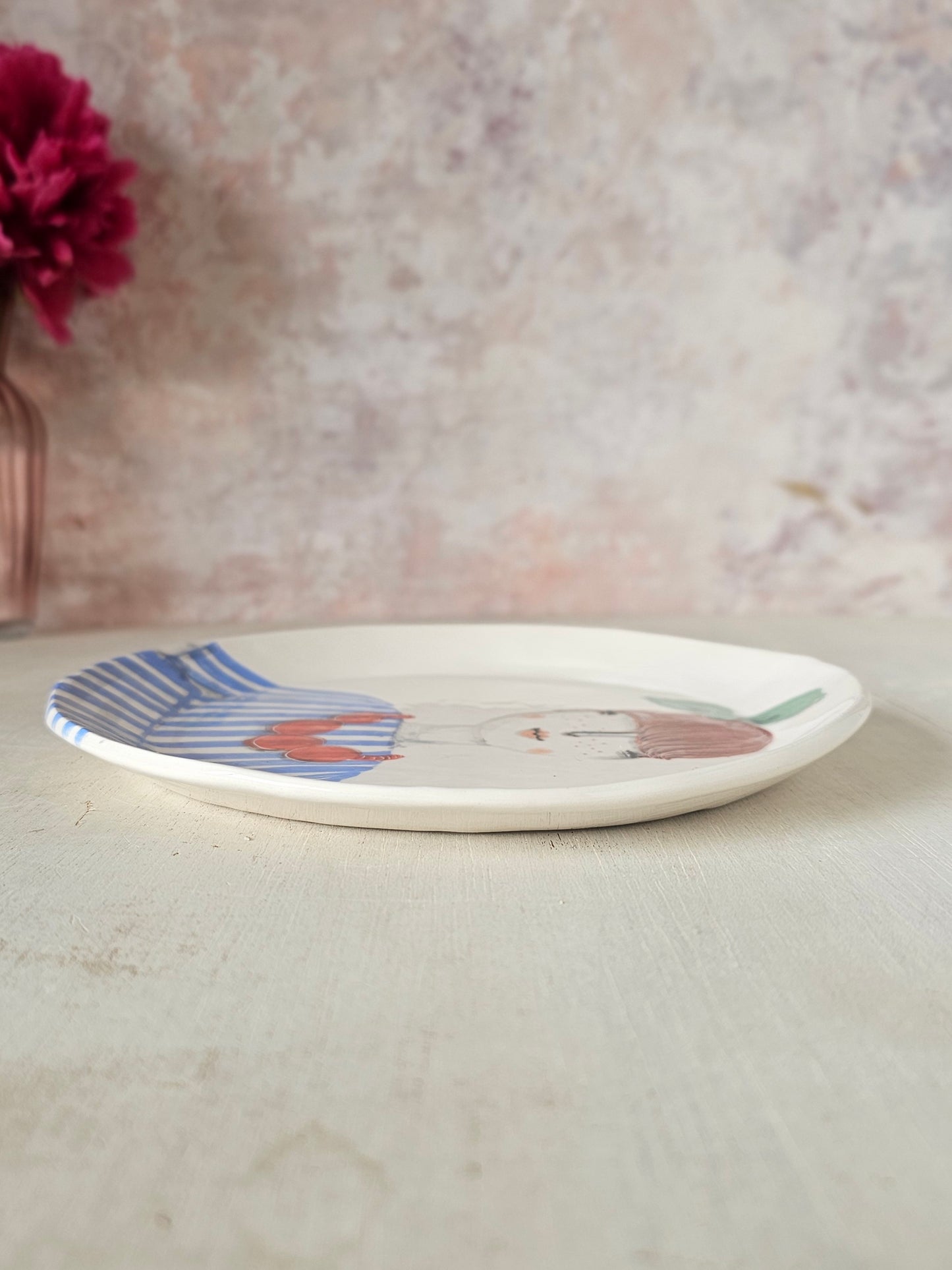 Hazel handmade ceramic, decorative plate