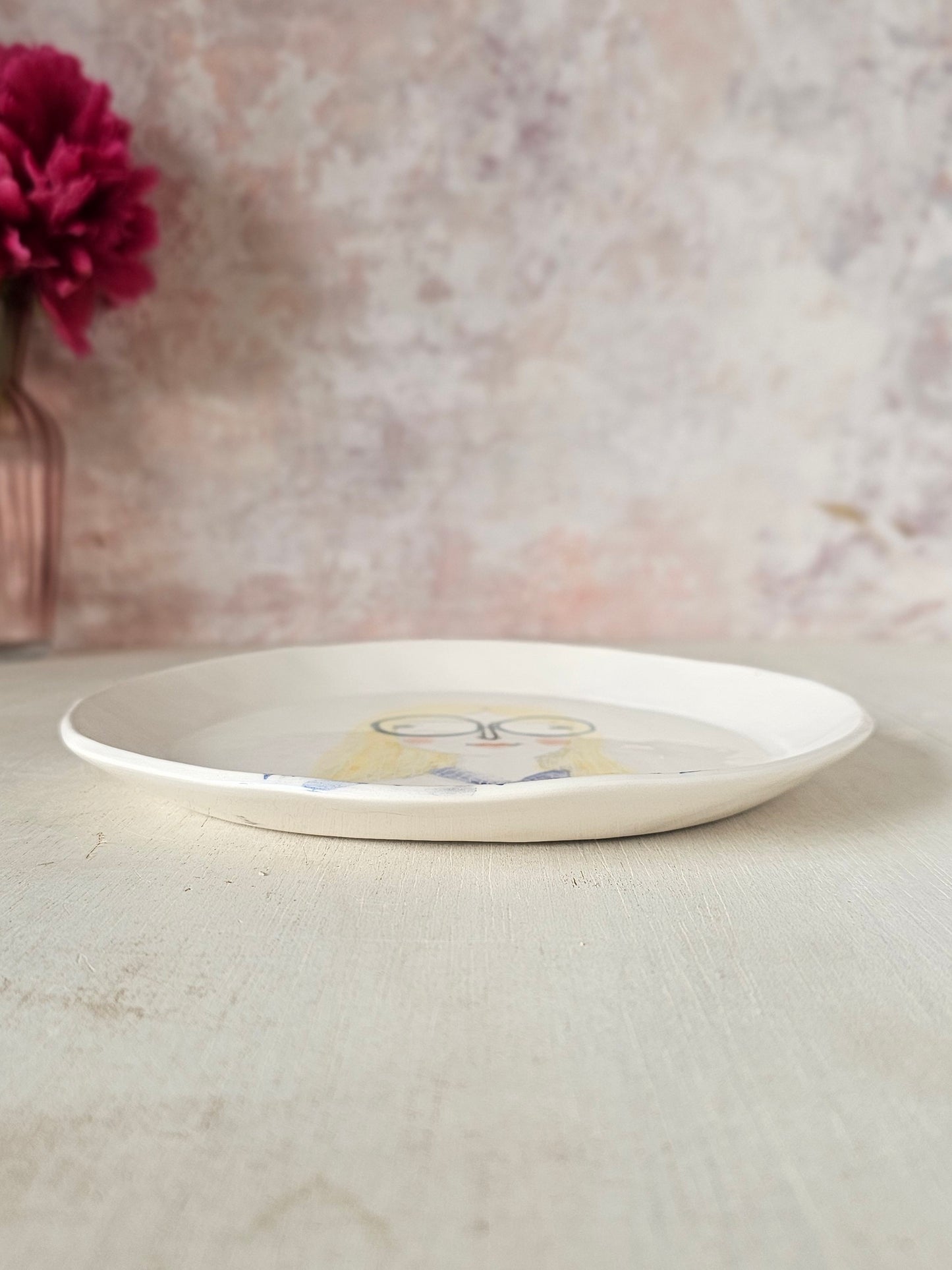 Beau handmade ceramic, decorative plate