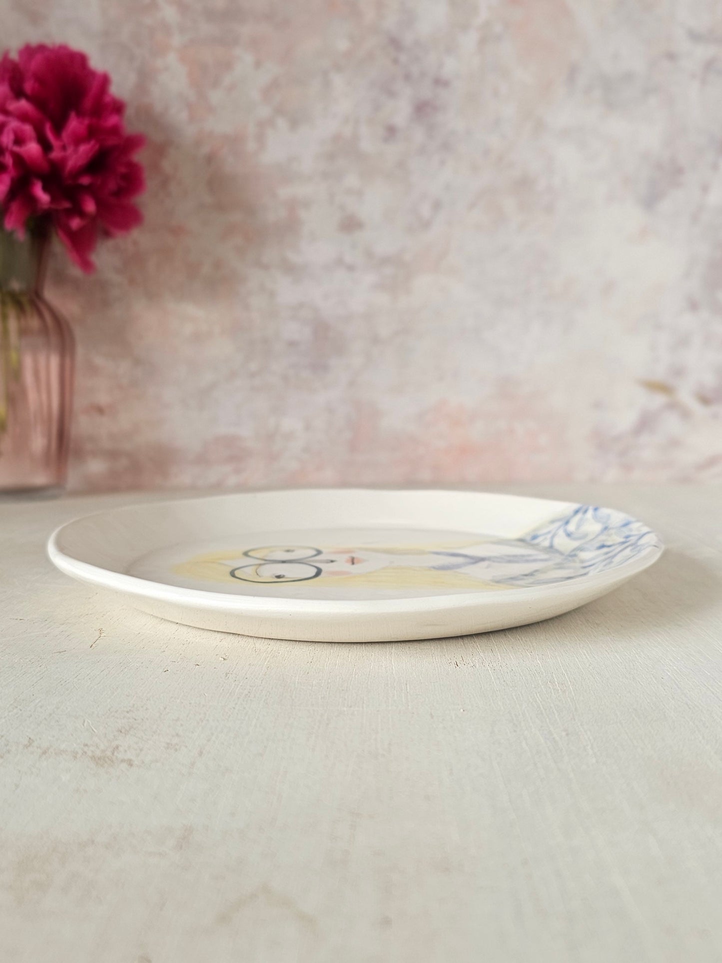 Beau handmade ceramic, decorative plate