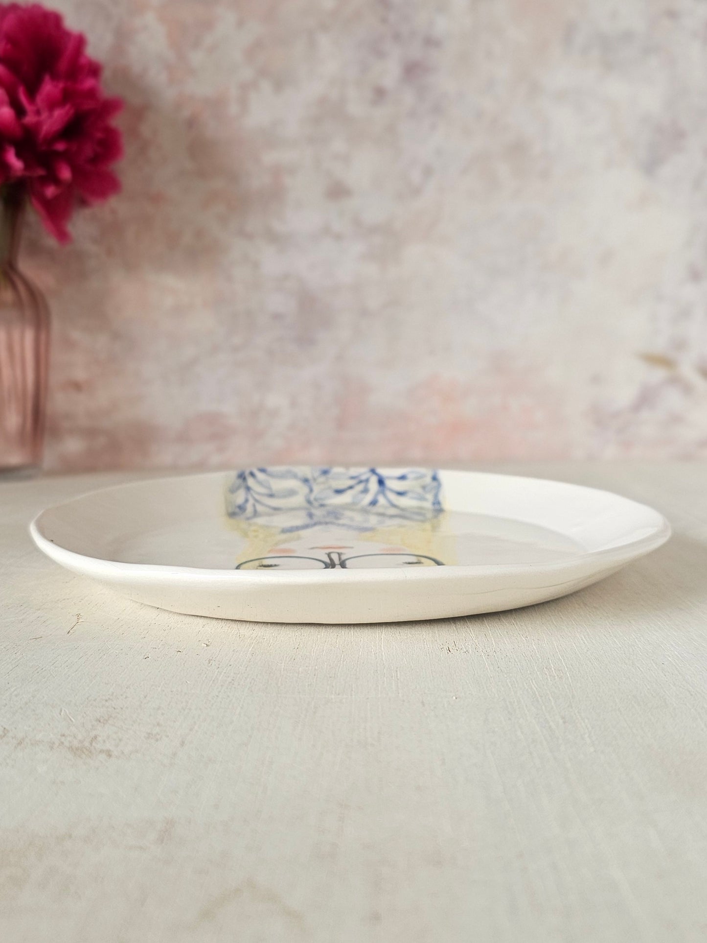 Beau handmade ceramic, decorative plate