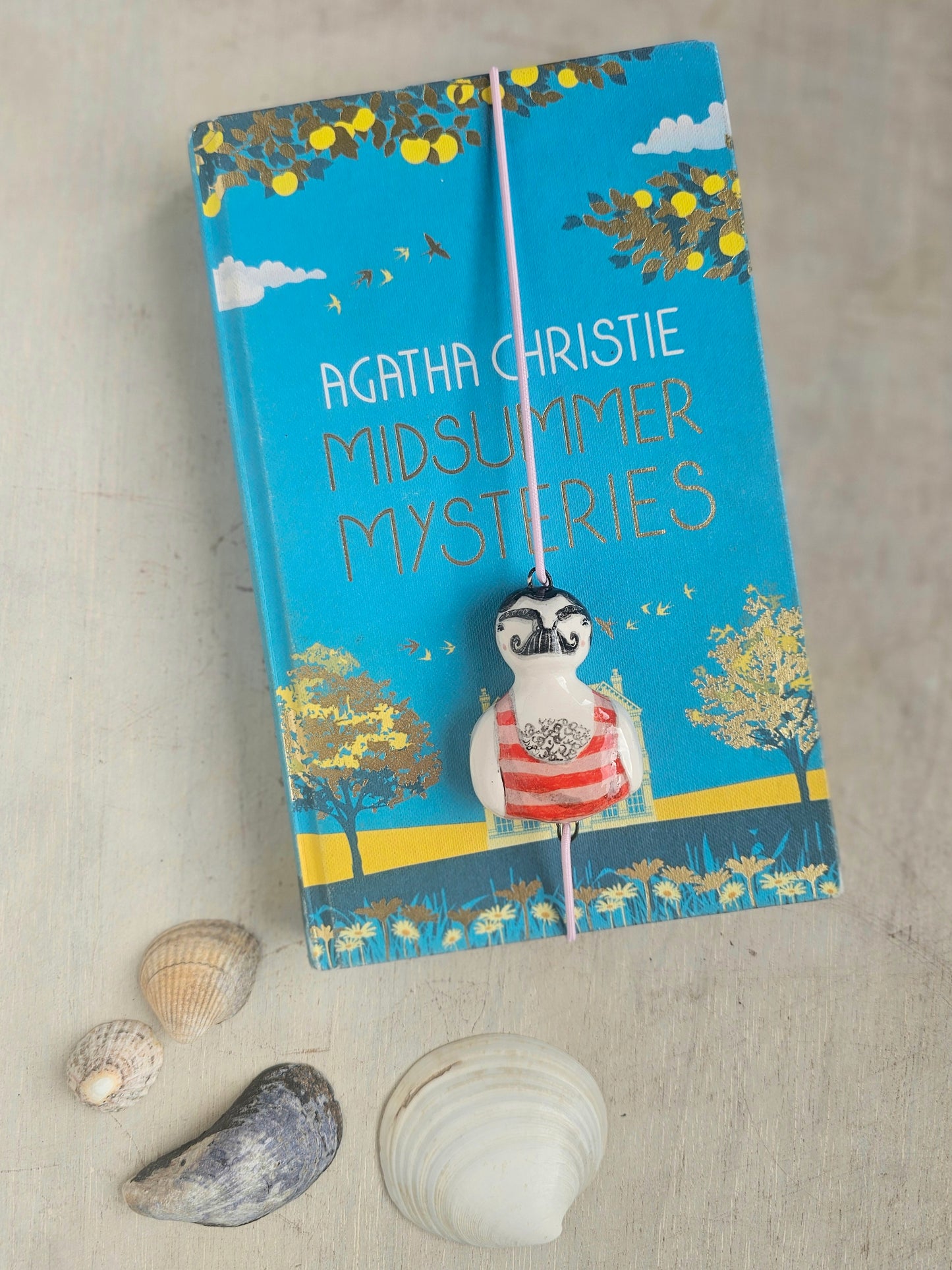 Hector the Strongman Ceramic Handmade Book Mark