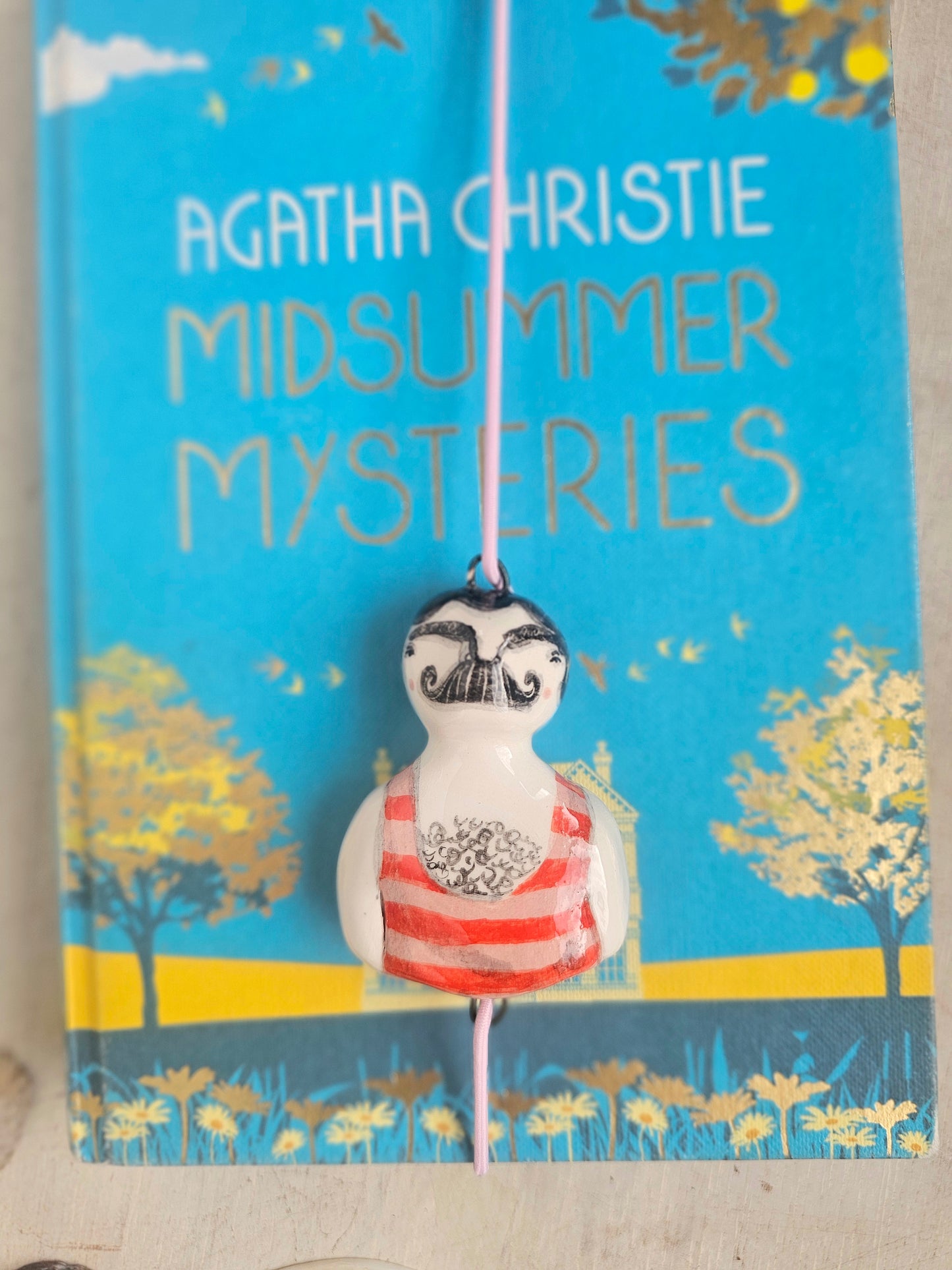 Hector the Strongman Ceramic Handmade Book Mark