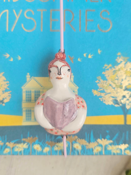 Lady Belle Ceramic Handmade Book Mark