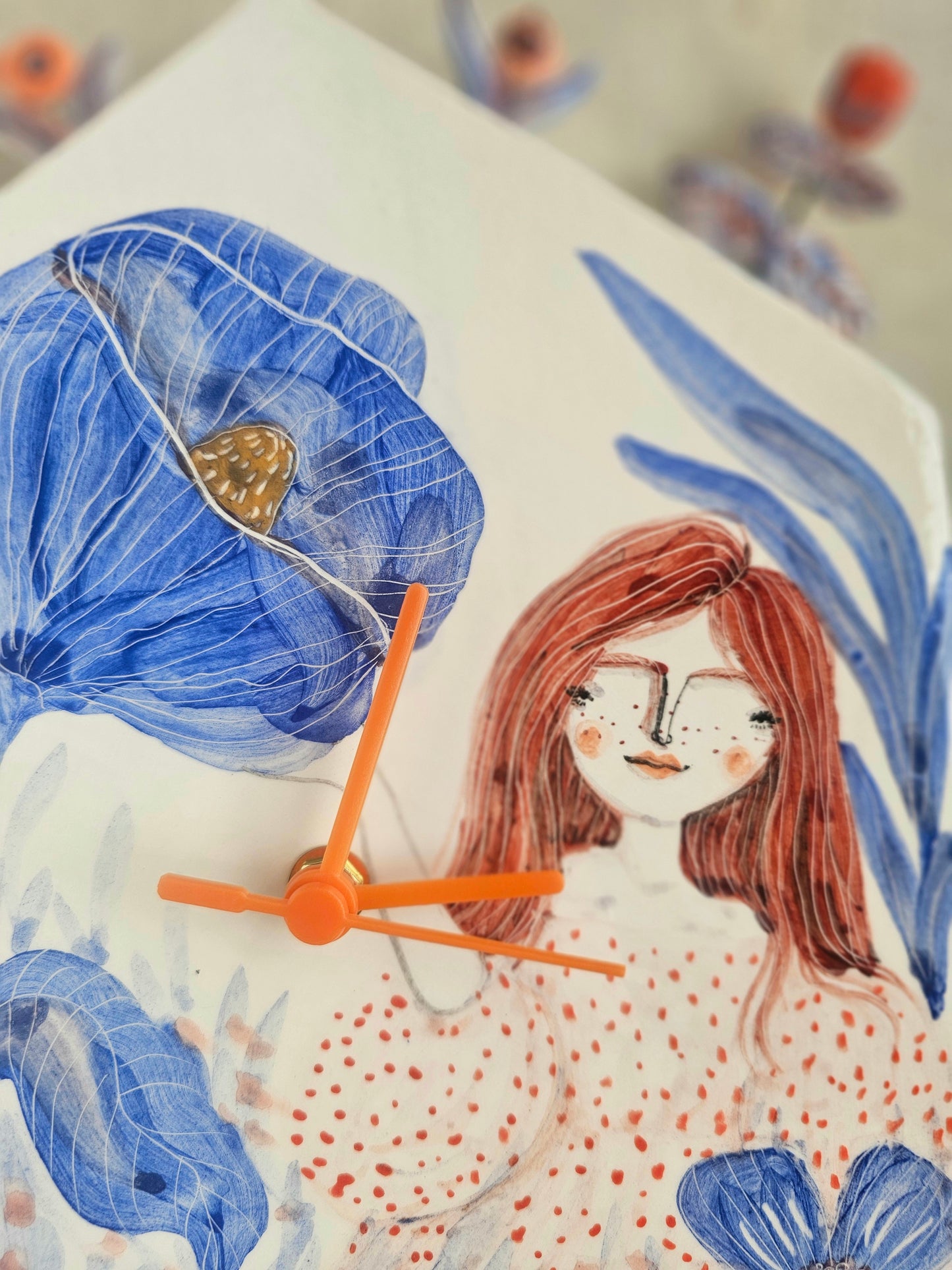 Lady Belle Ceramic Handmade Clock