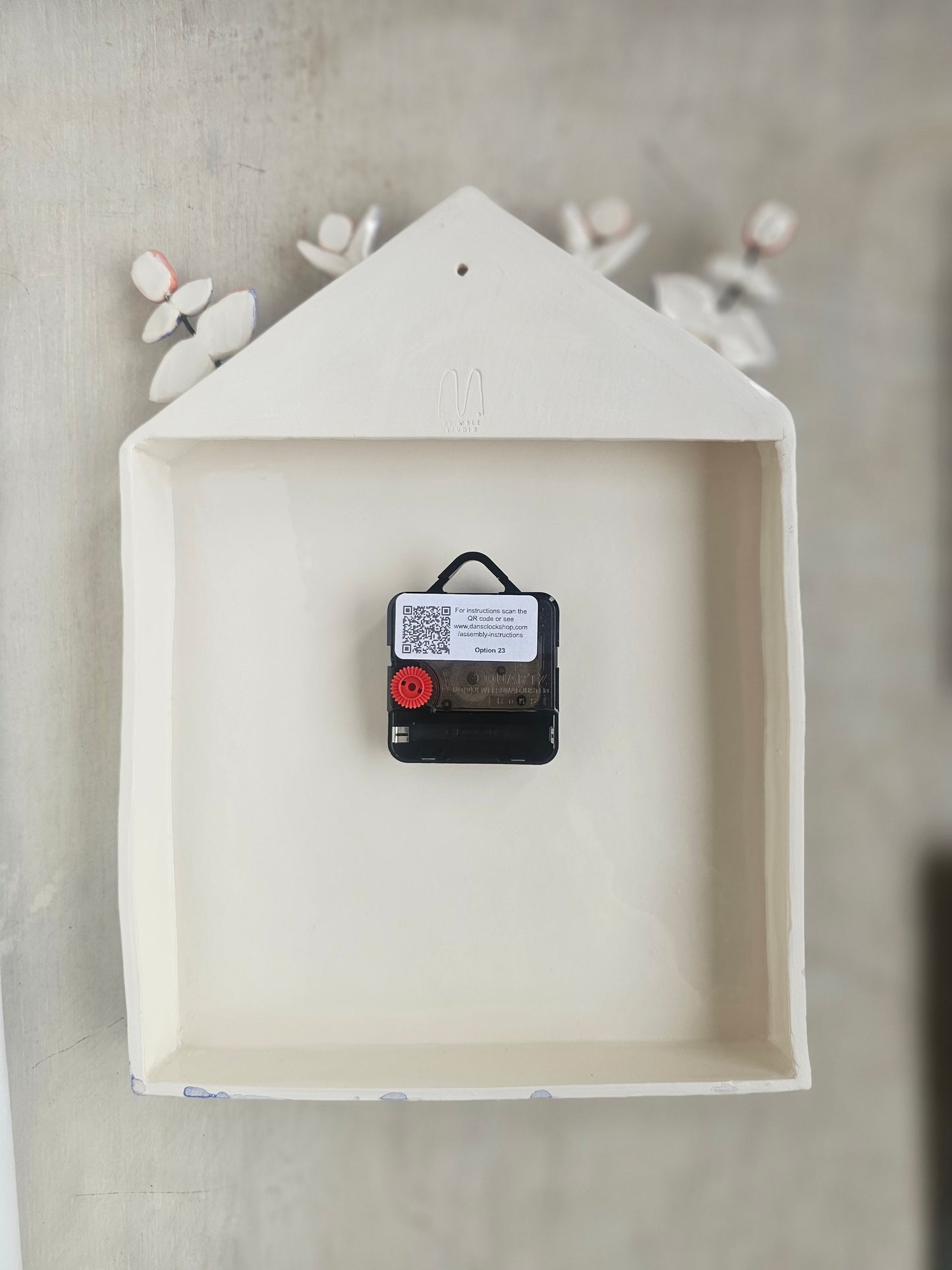 Lady Belle Ceramic Handmade Clock