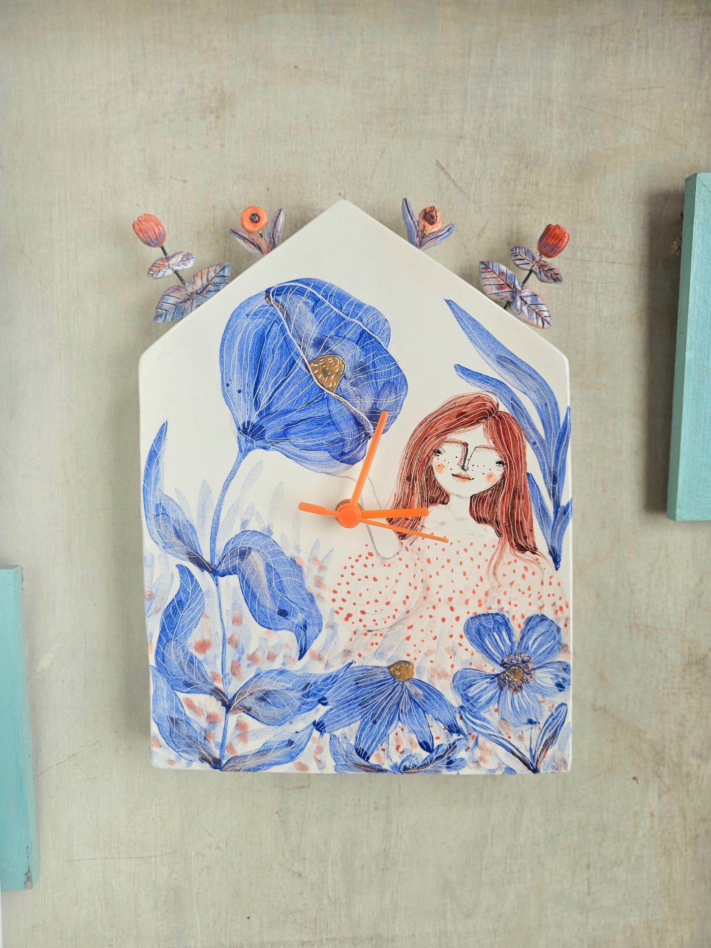 Lady Belle Ceramic Handmade Clock