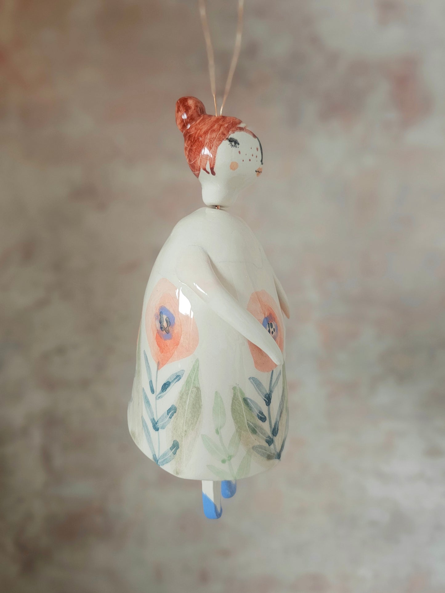 Lade Belle the handmade ceramic bell
