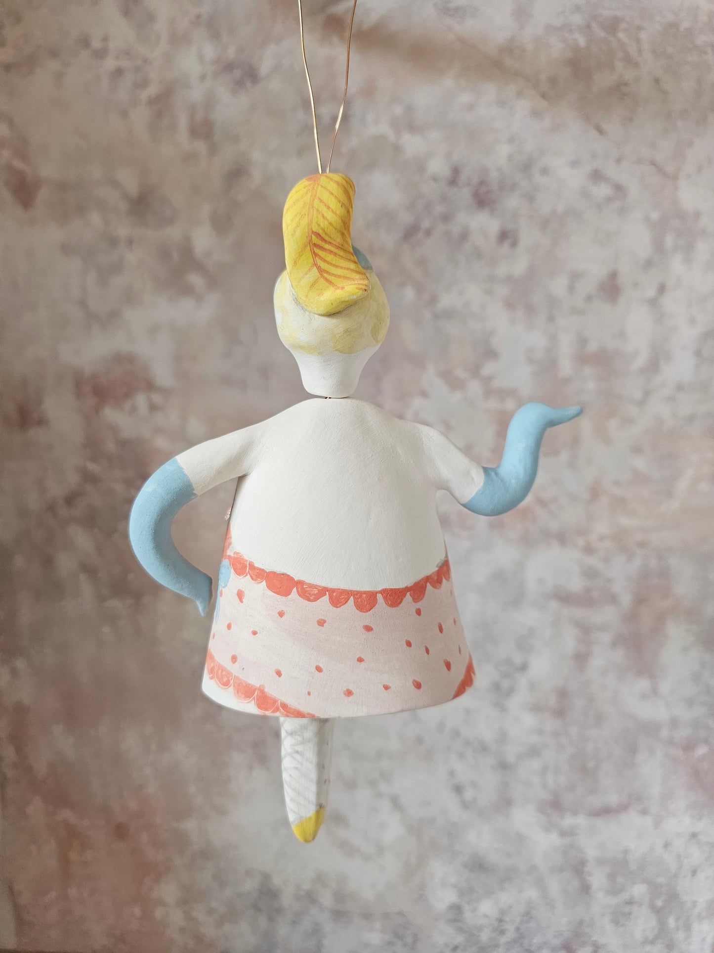 Burlesque Bertie ceramic handmade Bell
