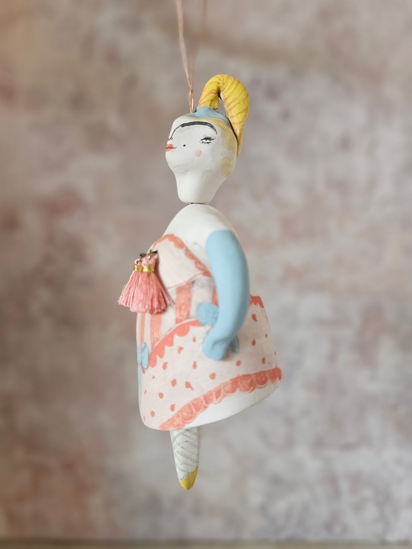 Burlesque Bertie ceramic handmade Bell