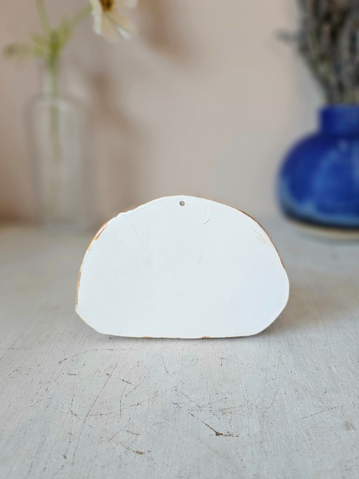 Sunny Honeybeam, Handmade Ceramic Candle Holder, Hand Painted Sun Shrine