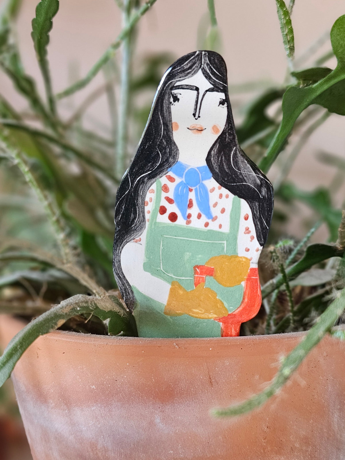 Winnie the plant friend ceramic plant marker