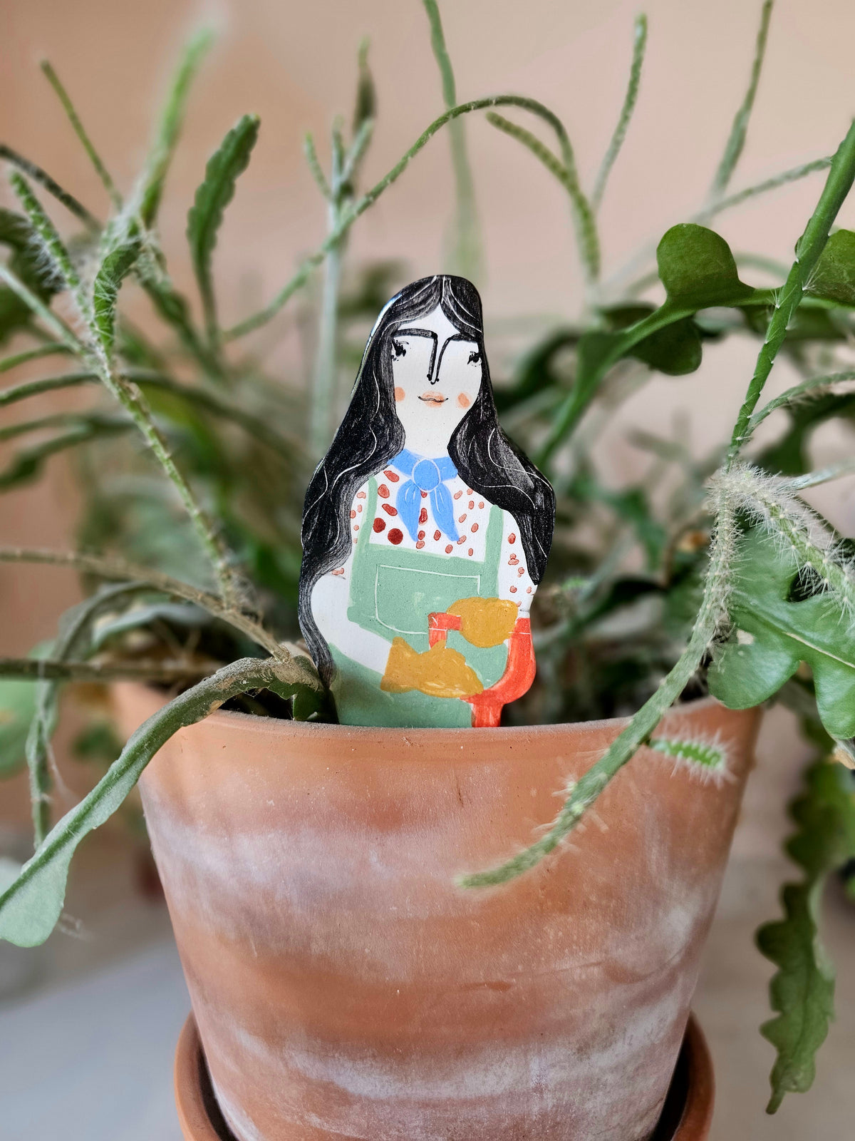 Winnie the plant friend ceramic plant marker