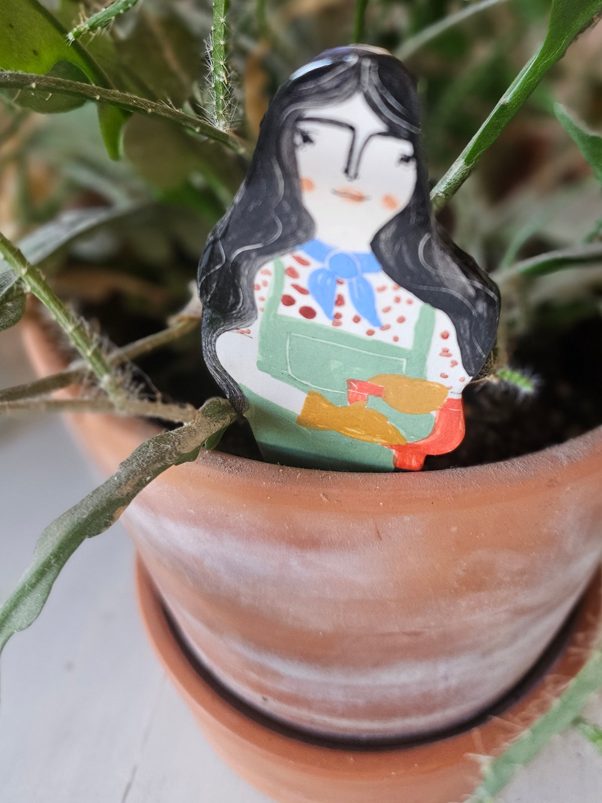 Winnie the plant friend ceramic plant marker