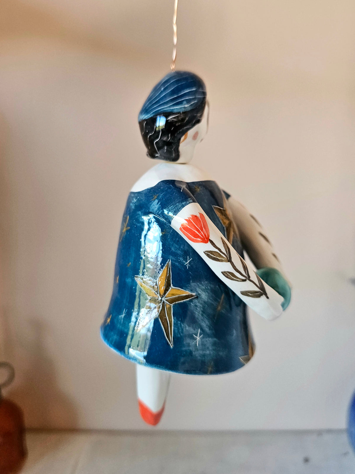 Esmerelda fortune teller  handmade ceramic bell - made to order