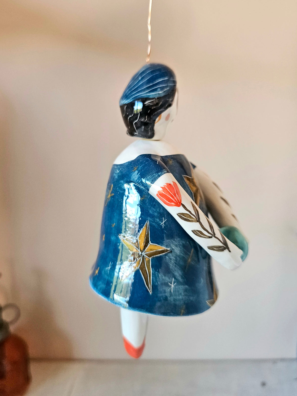 Esmerelda fortune teller  handmade ceramic bell - made to order