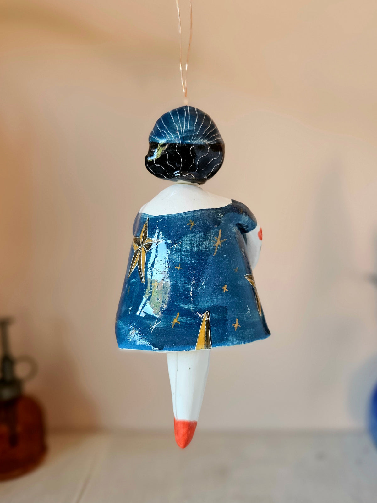 Esmerelda fortune teller  handmade ceramic bell - made to order
