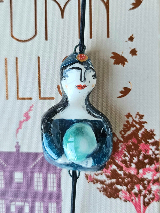 Esmerelda fortune telling handmade ceramic bookmark - made to order