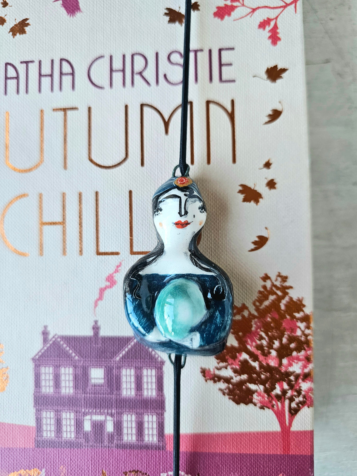 Esmerelda fortune telling handmade ceramic bookmark - made to order