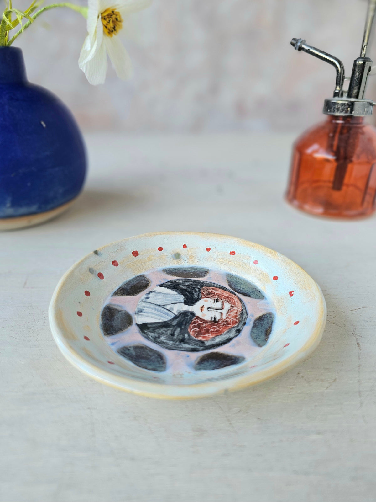 Hazel hand made ceramic trinket dish