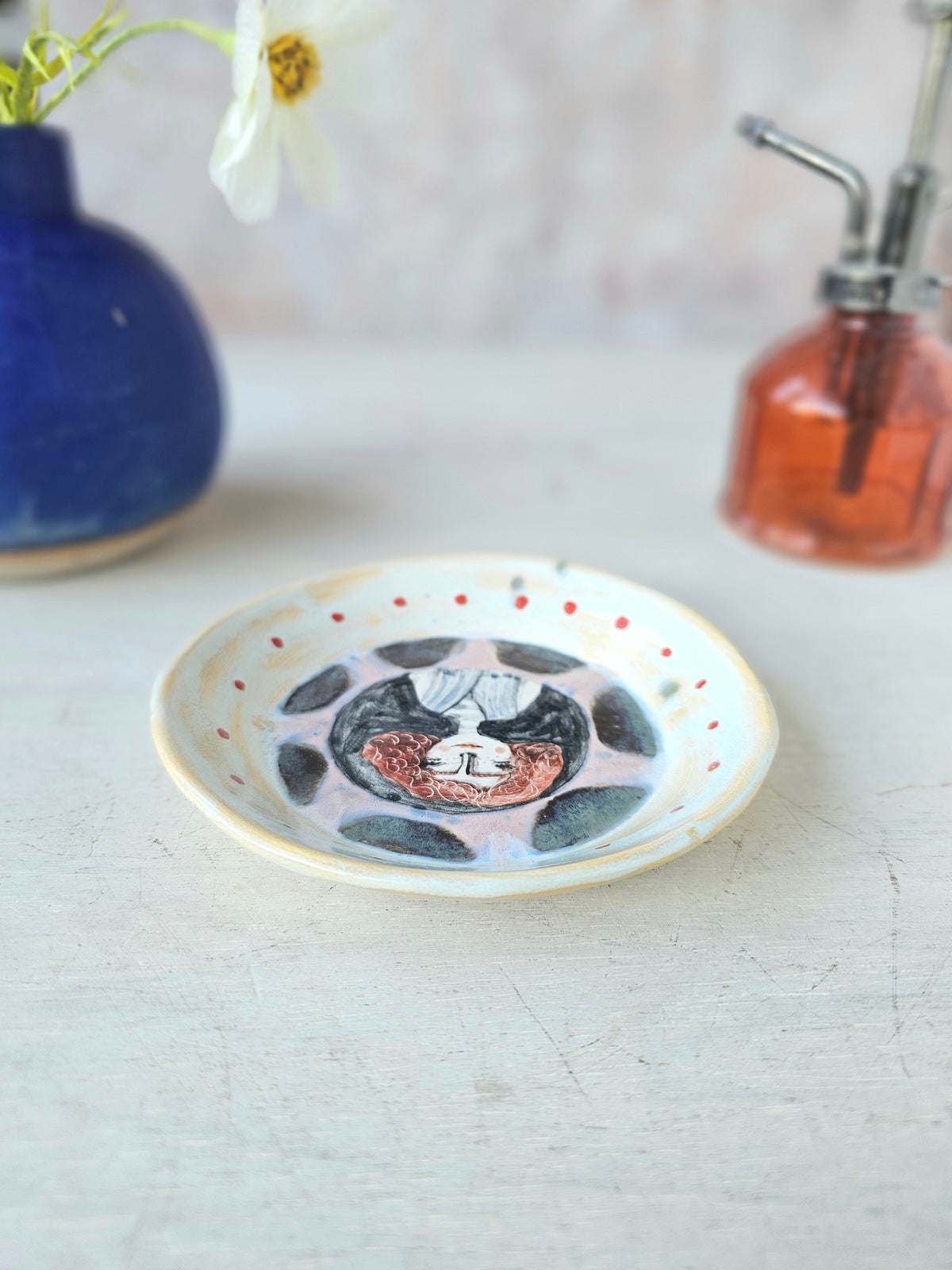 Hazel hand made ceramic trinket dish