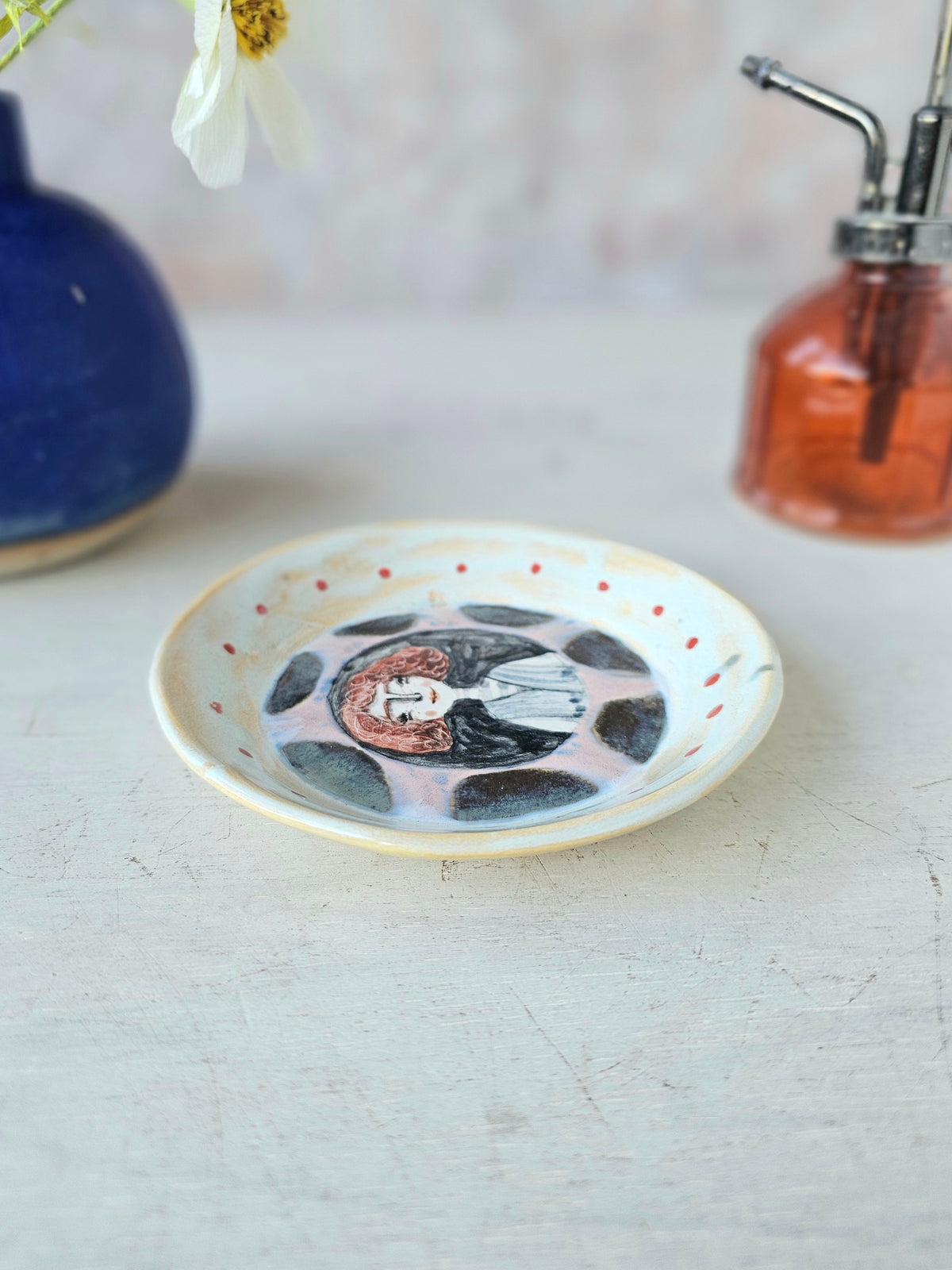 Hazel hand made ceramic trinket dish