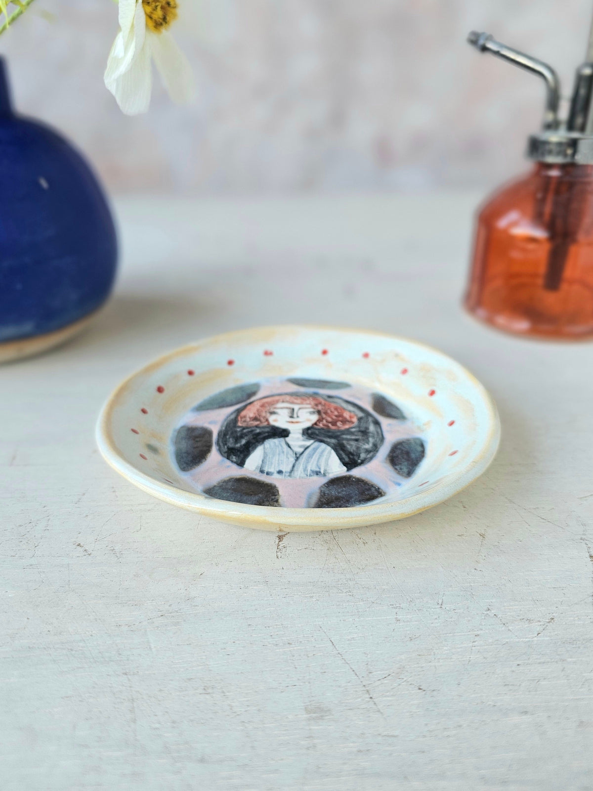 Hazel hand made ceramic trinket dish