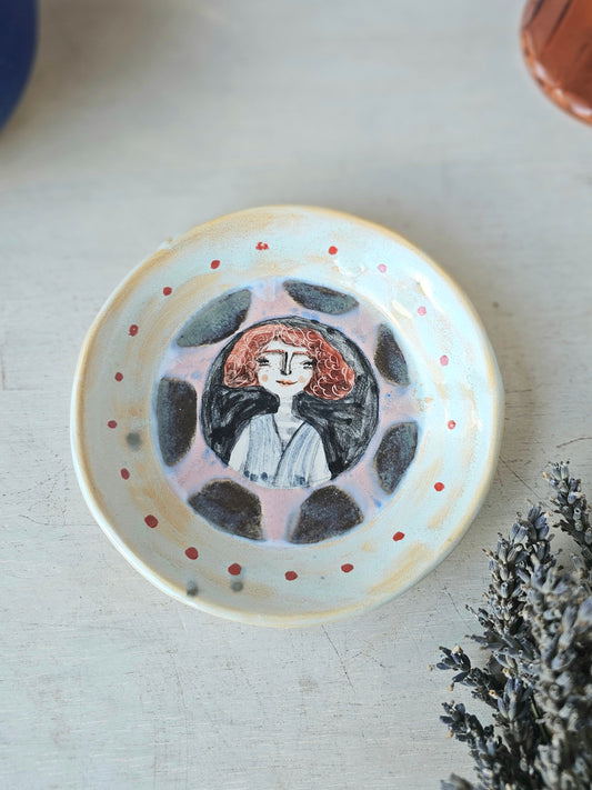 Hazel hand made ceramic trinket dish