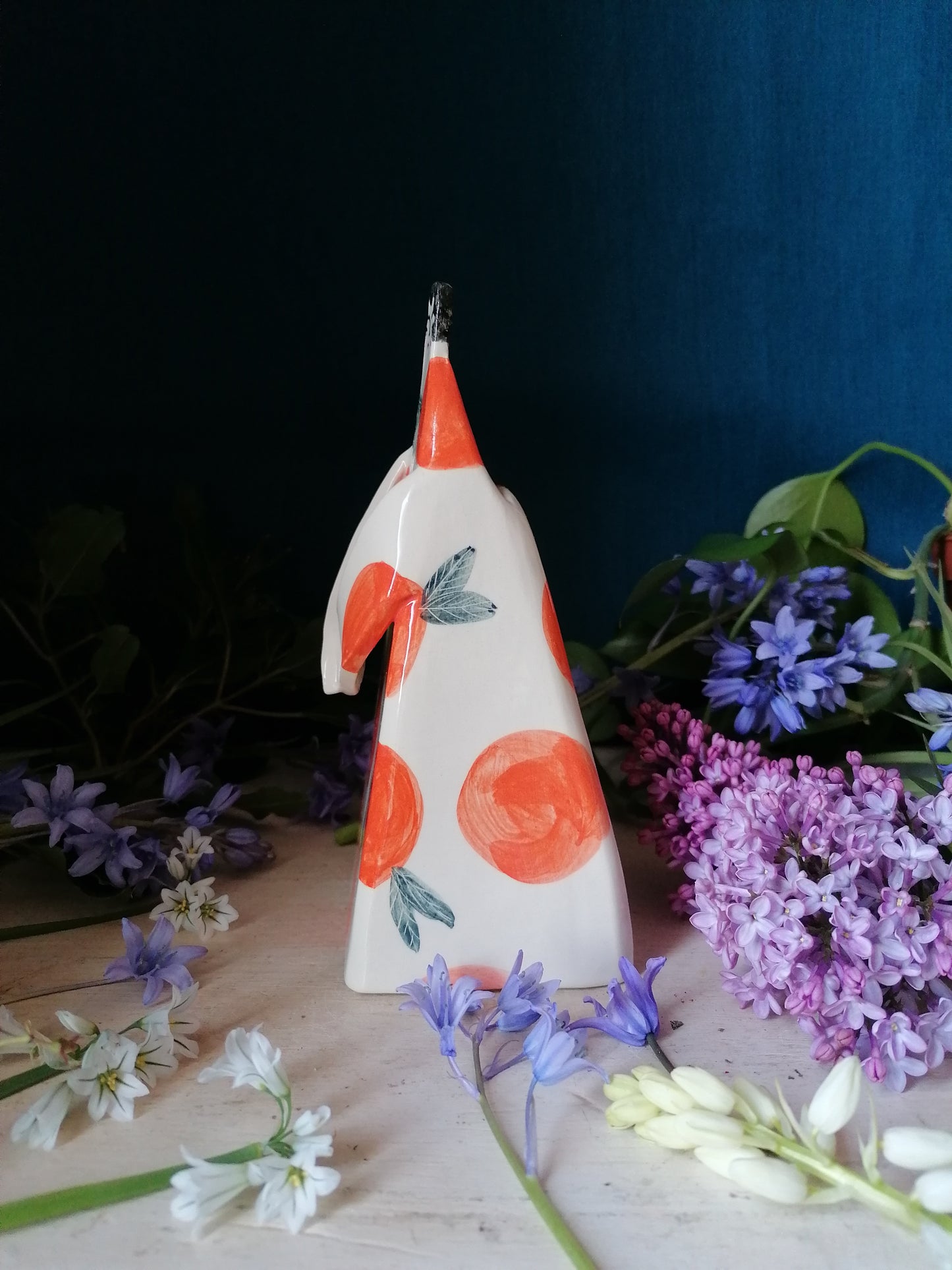 Greta oranges handmade ceramic Vase