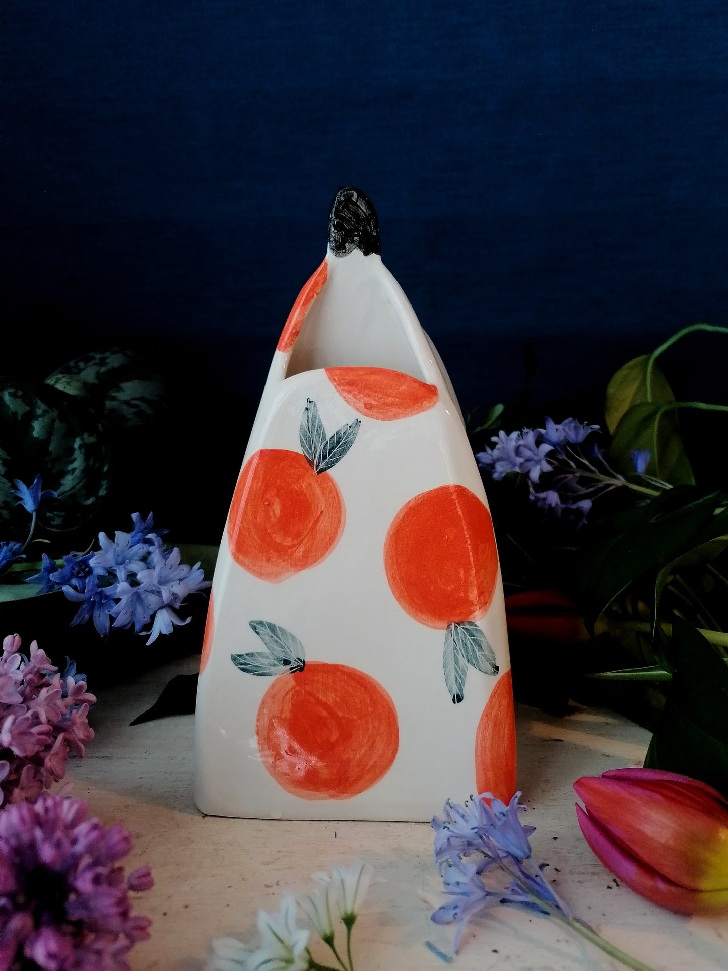 Greta oranges handmade ceramic Vase