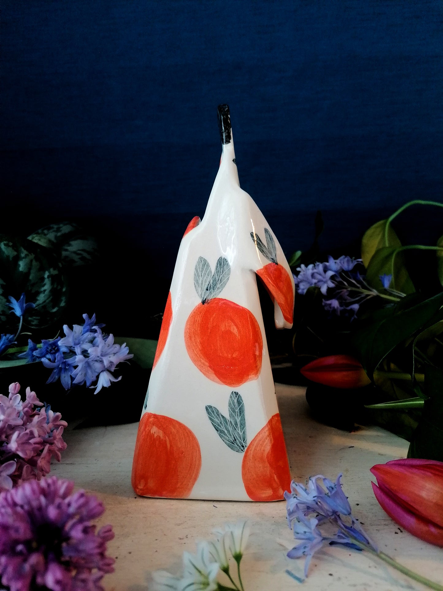 Greta oranges handmade ceramic Vase