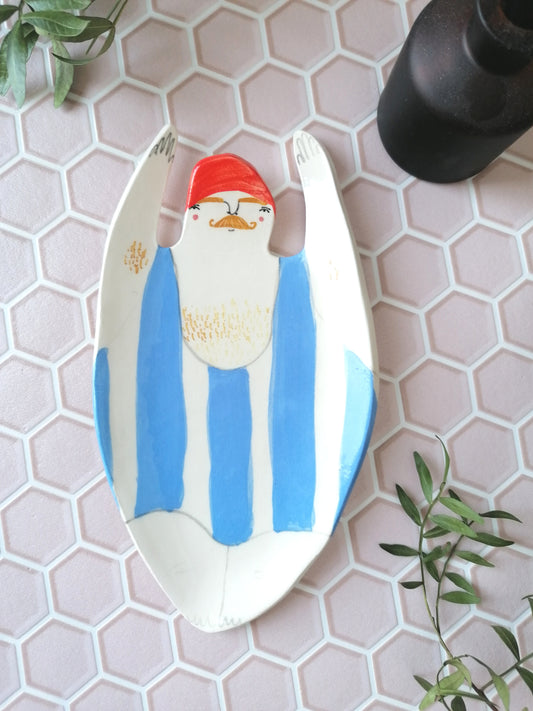 Made to order: Sid the swimmer handmade ceramic dish