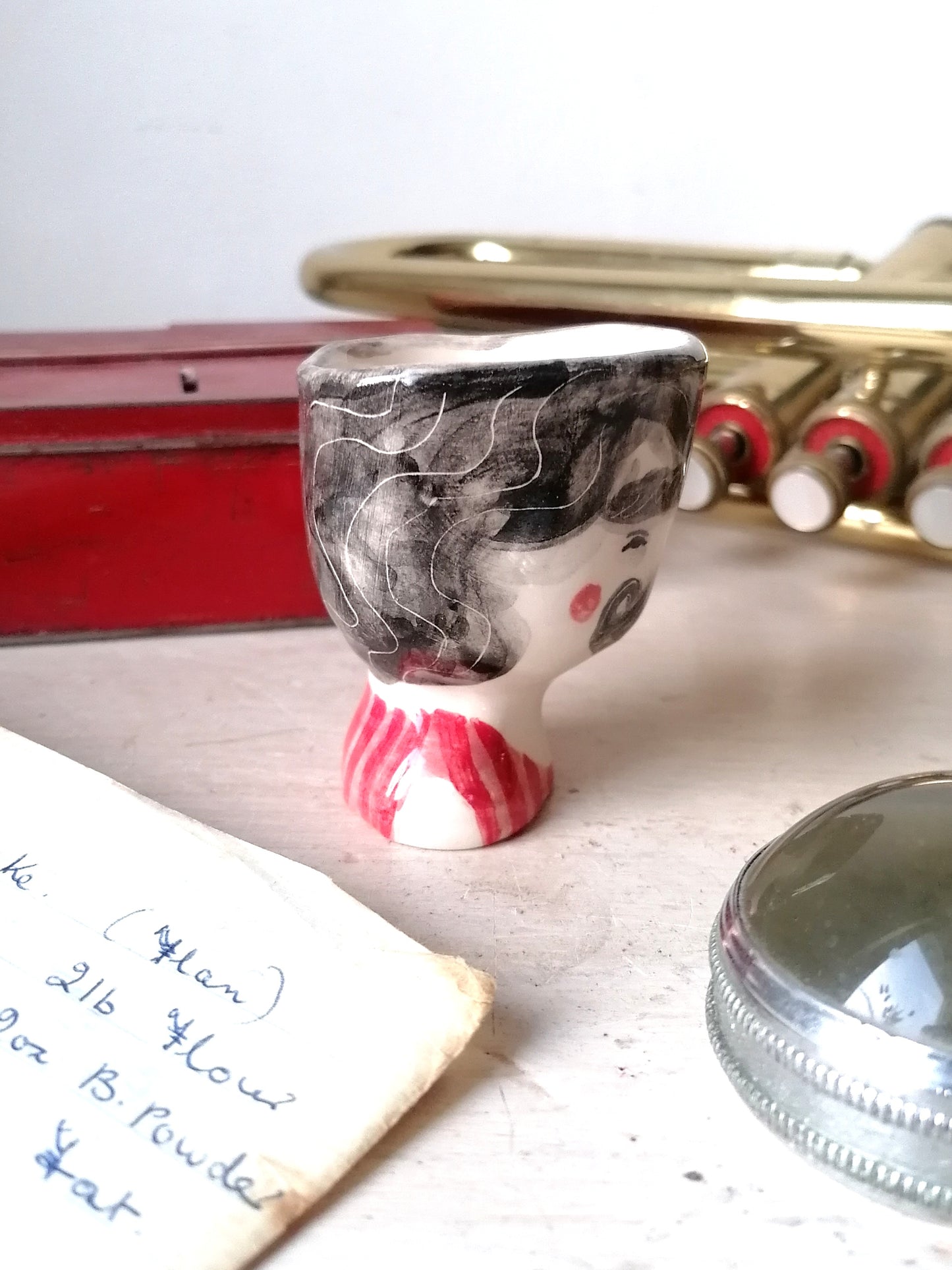Hector the strongman ceramic egg cup