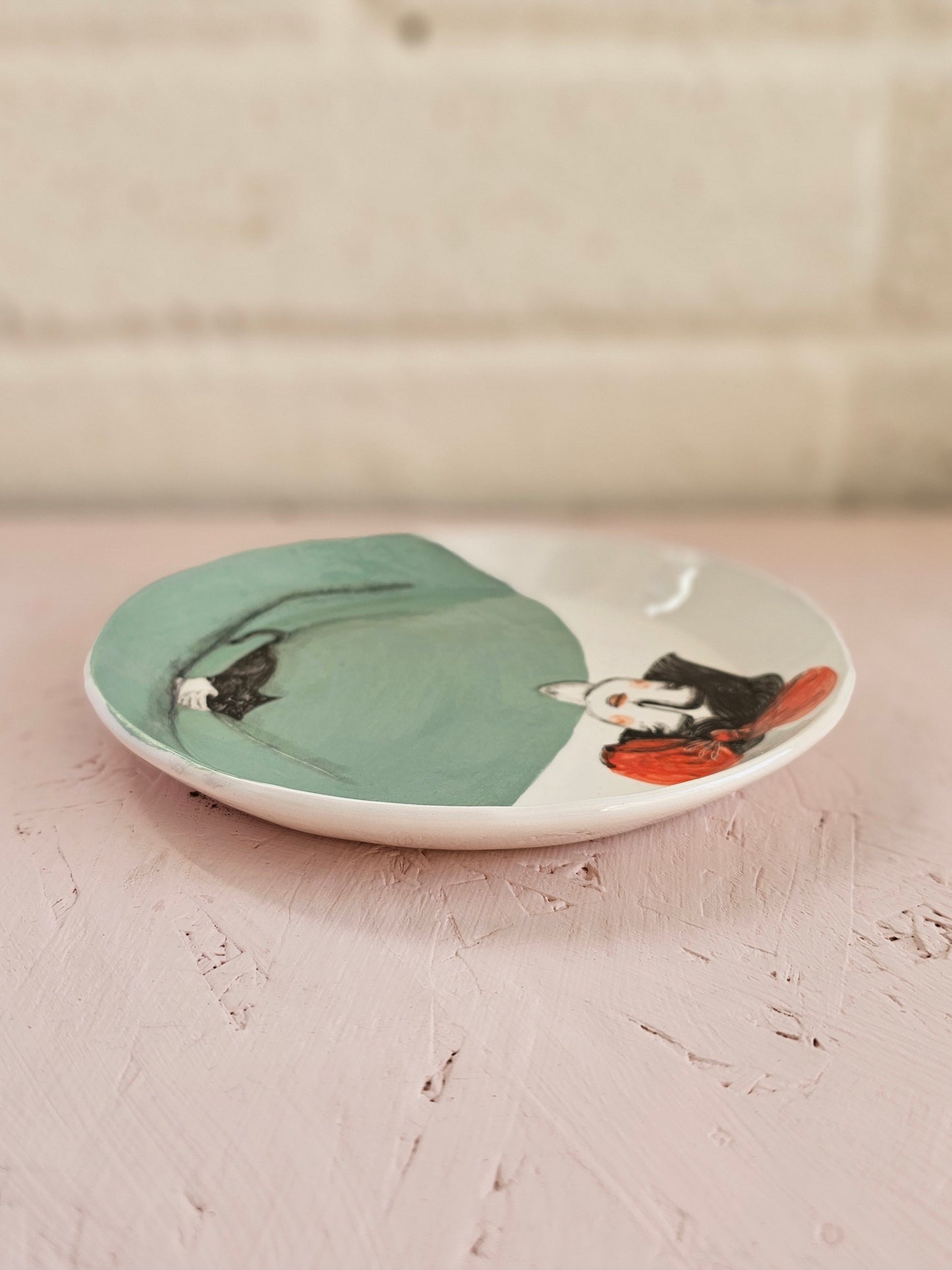 Pre order: winnie the handmade ceramic, decoative plate artists collection