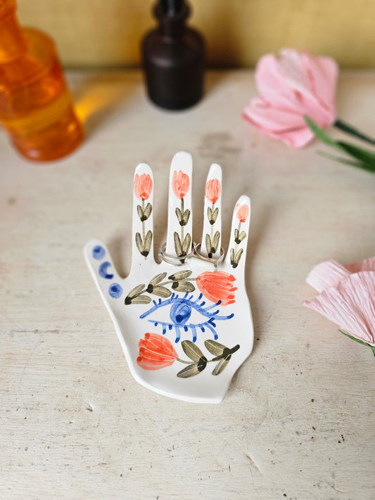 The Hand of Destiny Handmade Ring Holder Ceramic Hand