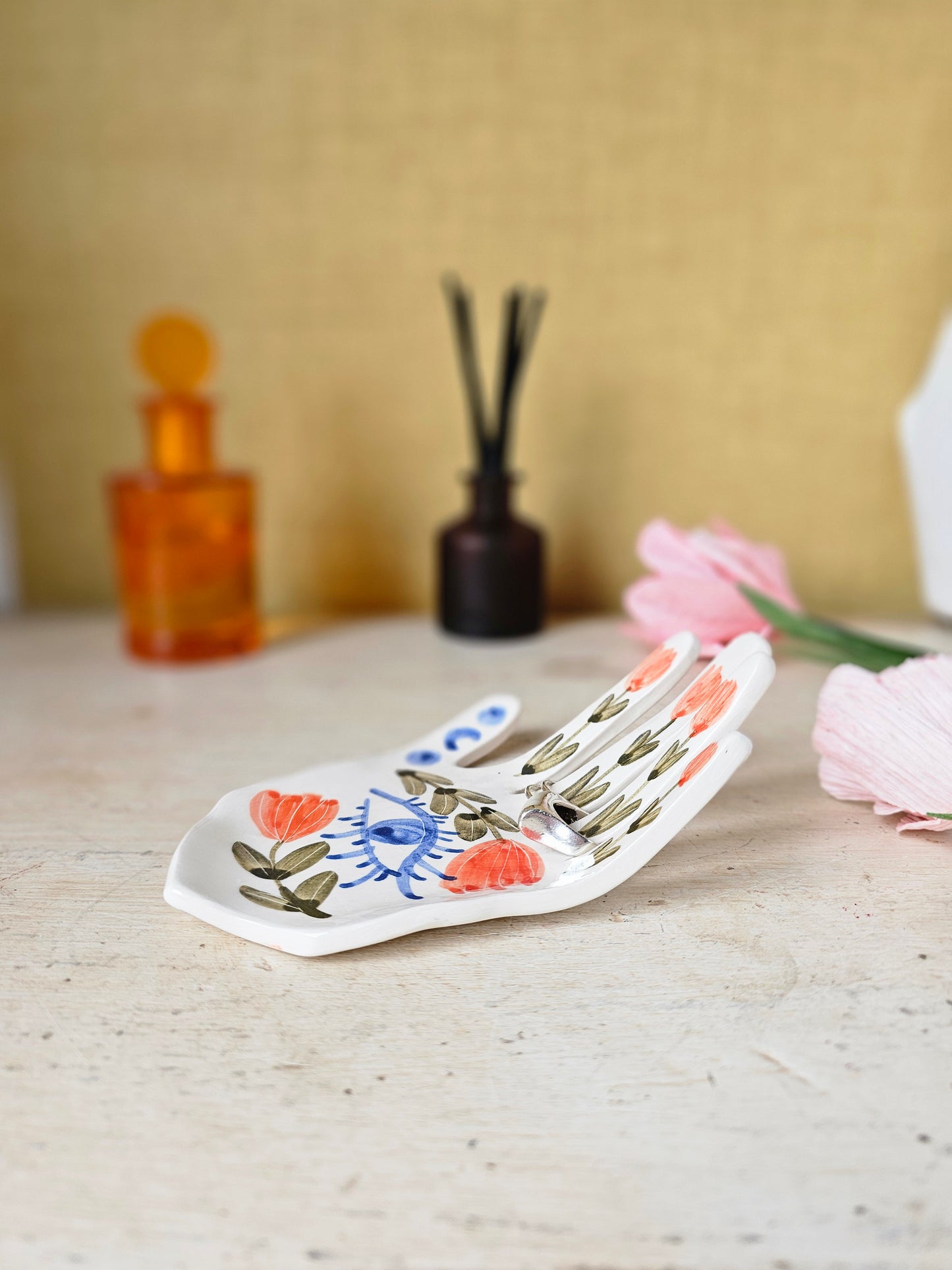 The Hand of Destiny Handmade Ring Holder Ceramic Hand