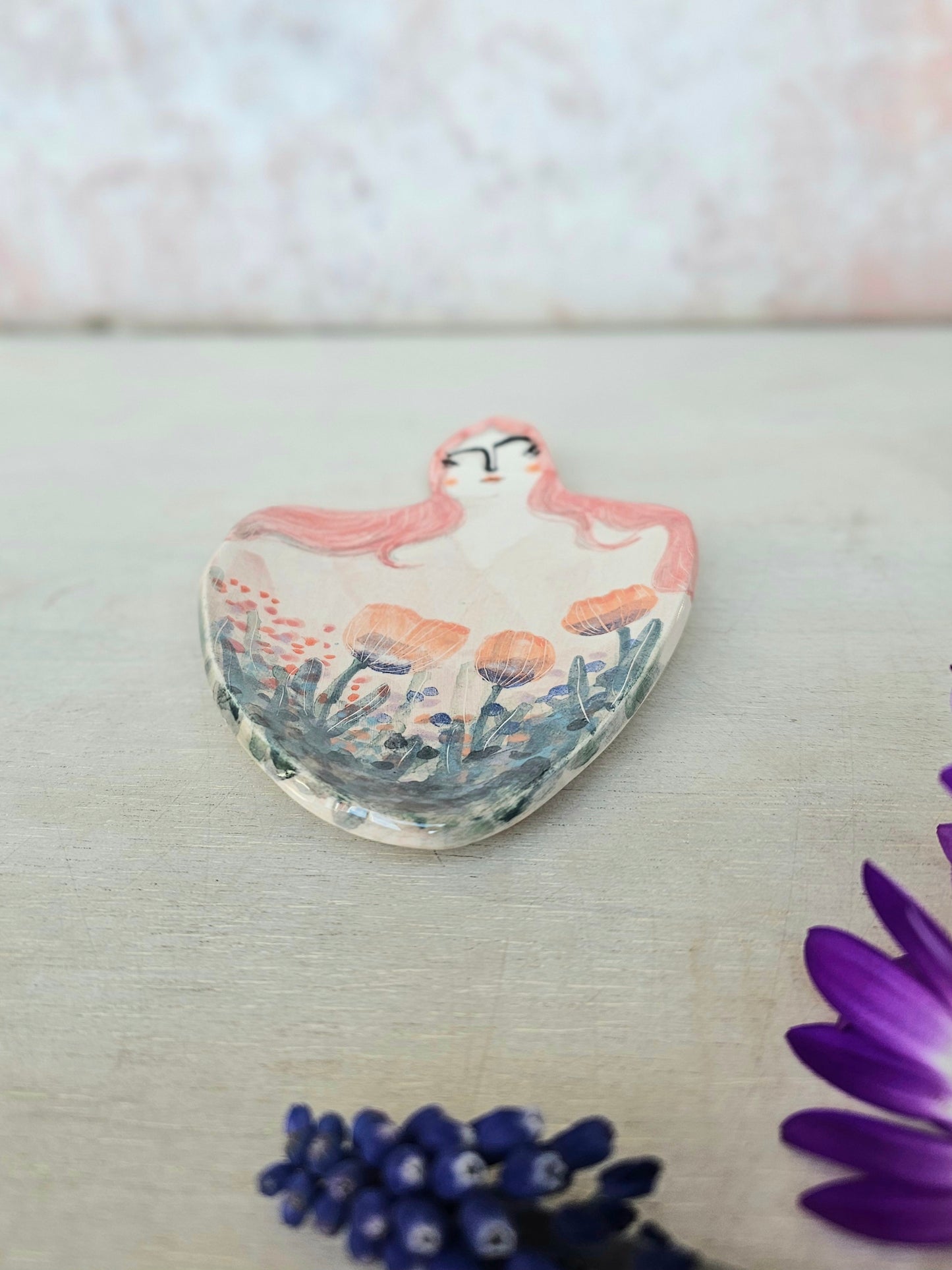 Pertunia the handmade ceramic spoon rest