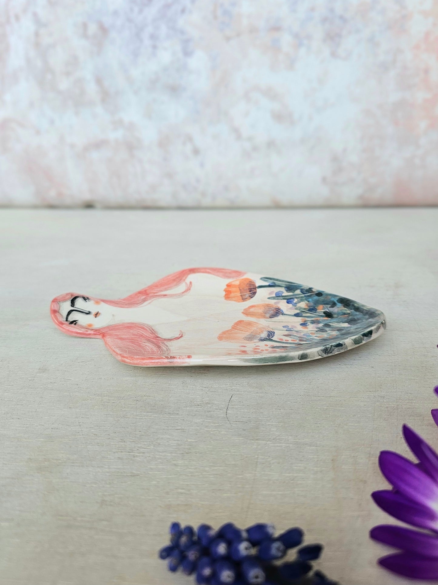 Pertunia the handmade ceramic spoon rest