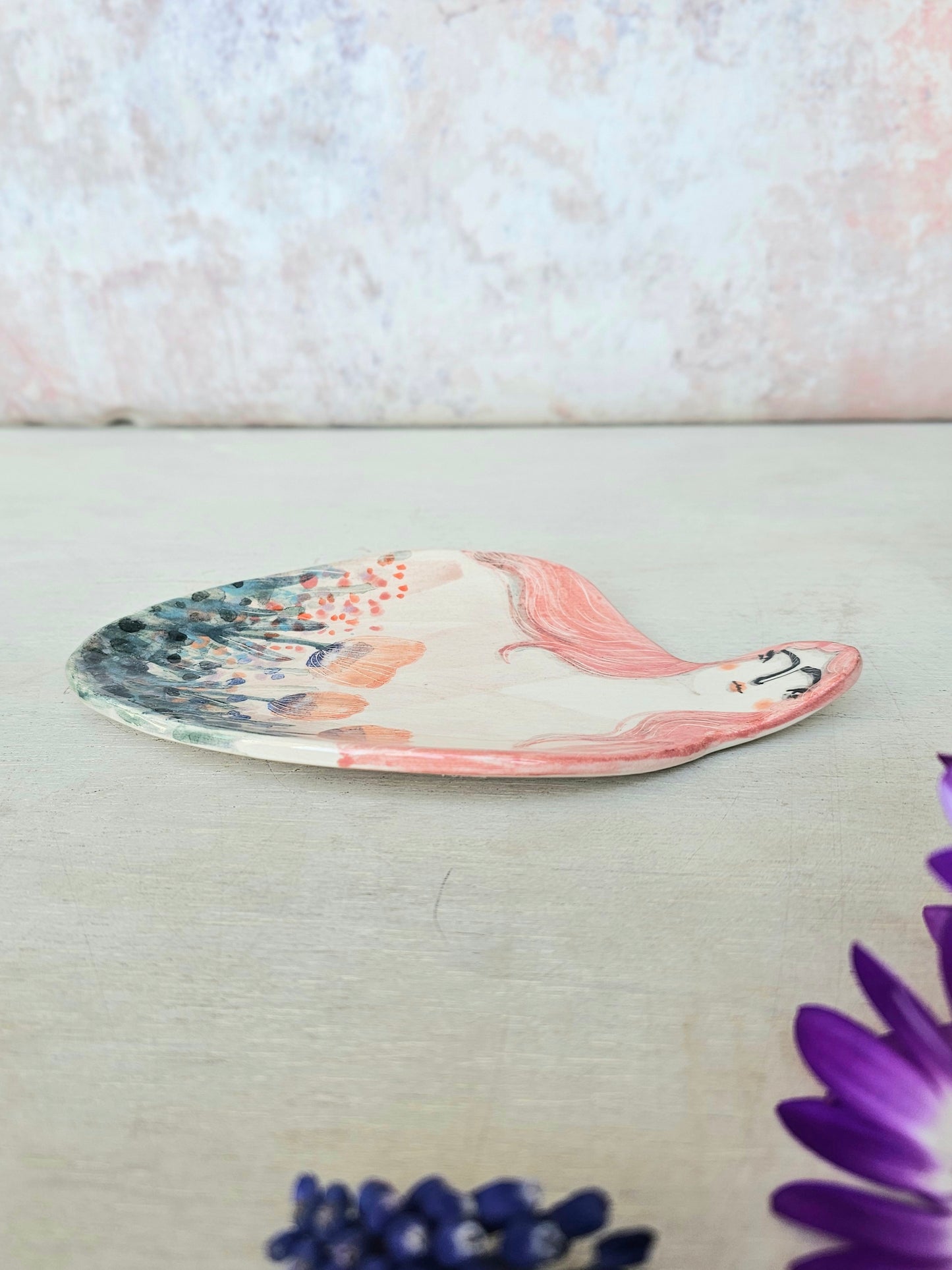Pertunia the handmade ceramic spoon rest