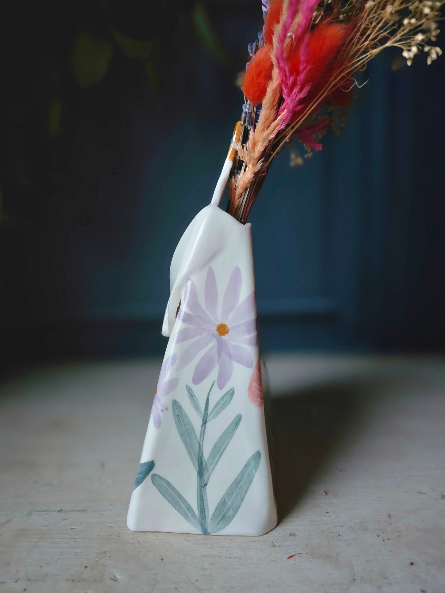 Marigold handmade ceramic Floral Vase