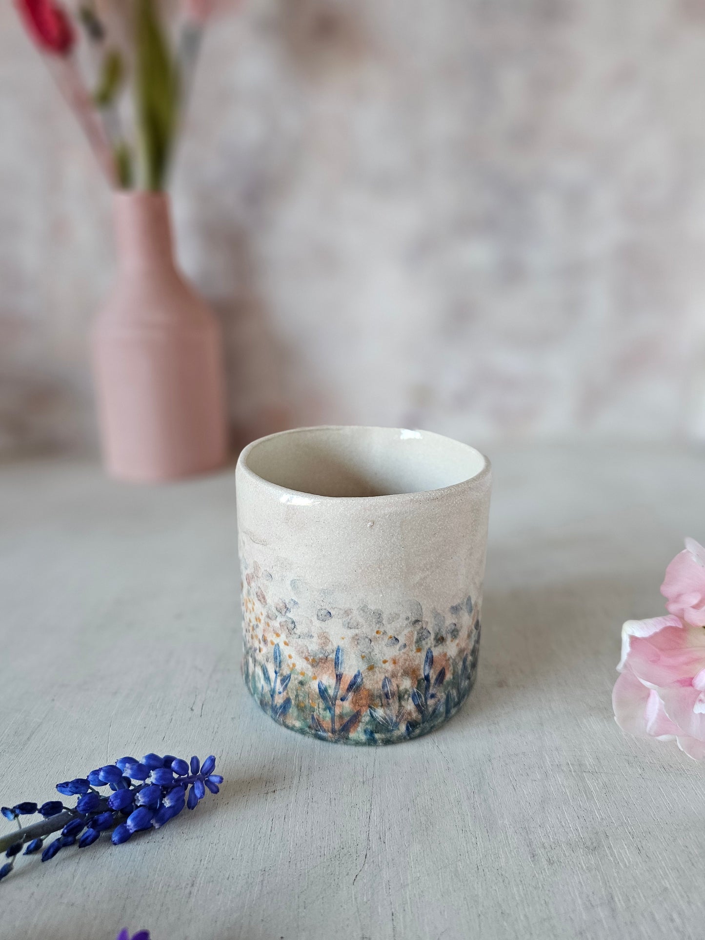 Wild meadow ceramic handmade mug