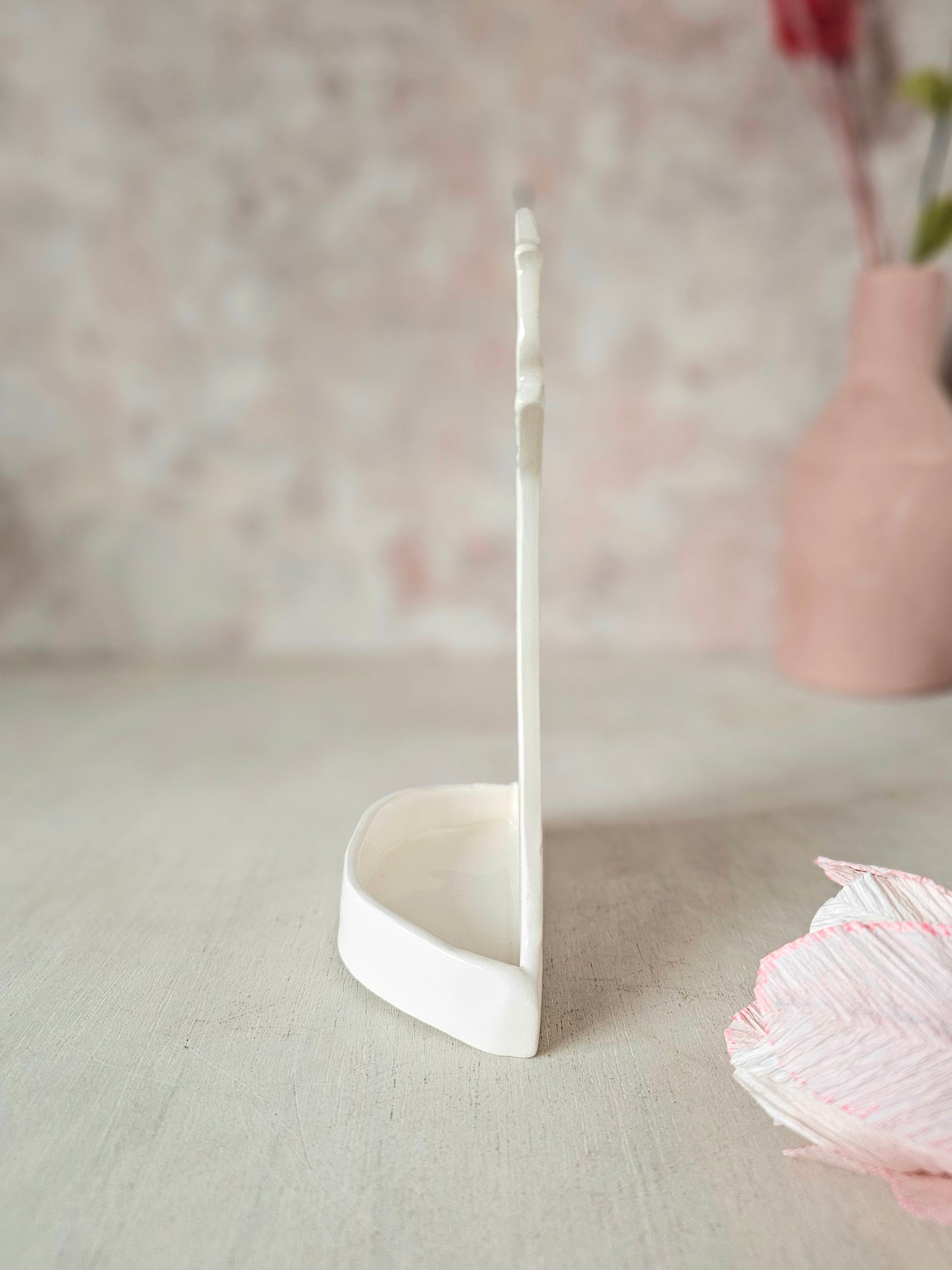 Love-O-Meter wall mount ceramic candle holder