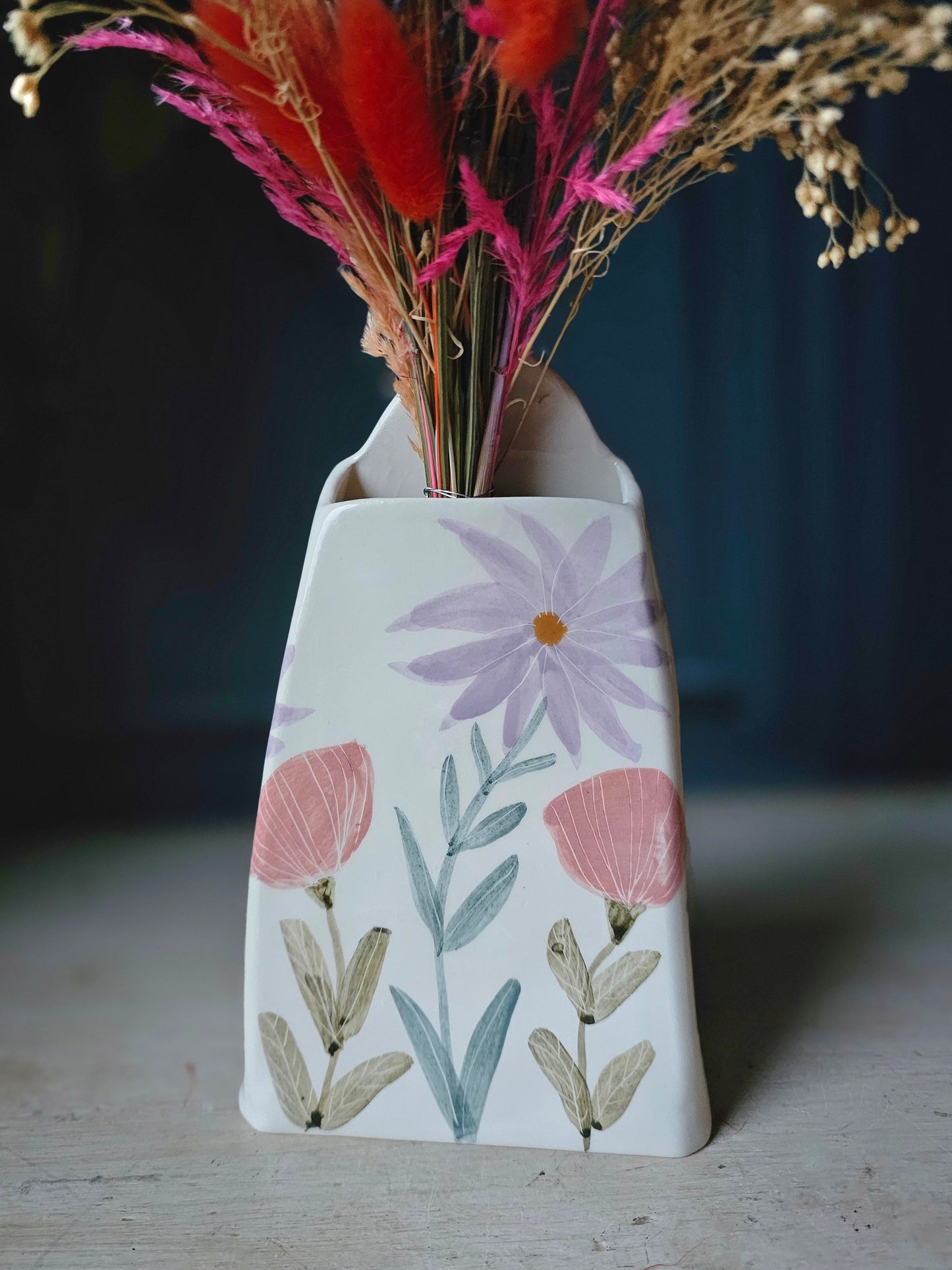 Marigold handmade ceramic Floral Vase