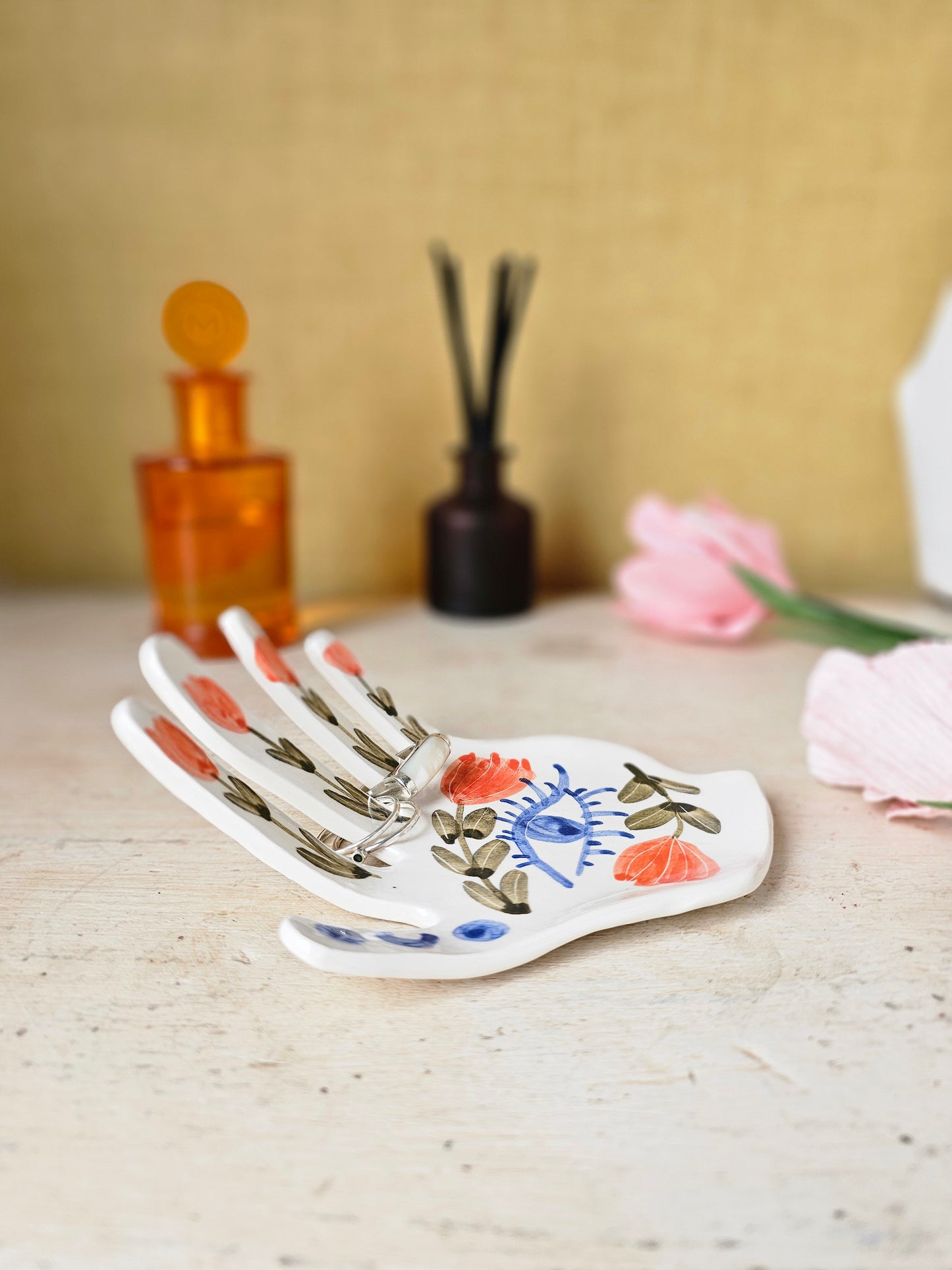 The Hand of Destiny Handmade Ring Holder Ceramic Hand