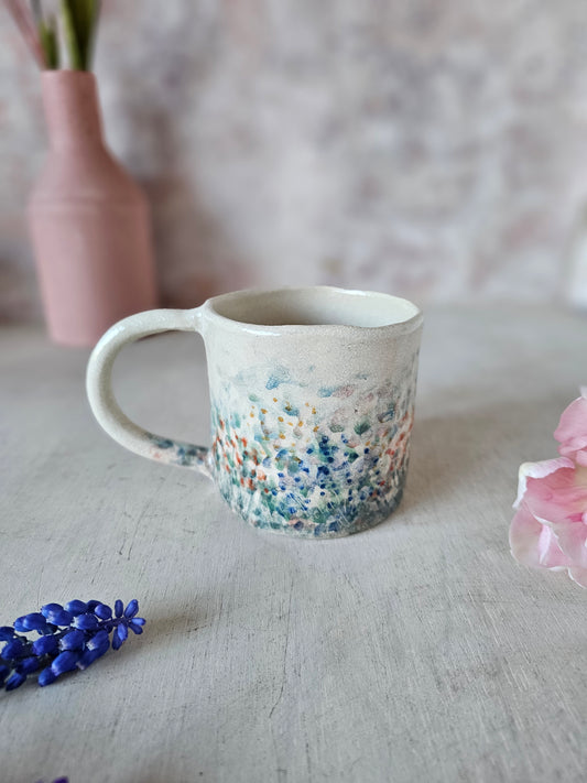 Wild meadow ceramic handmade mug