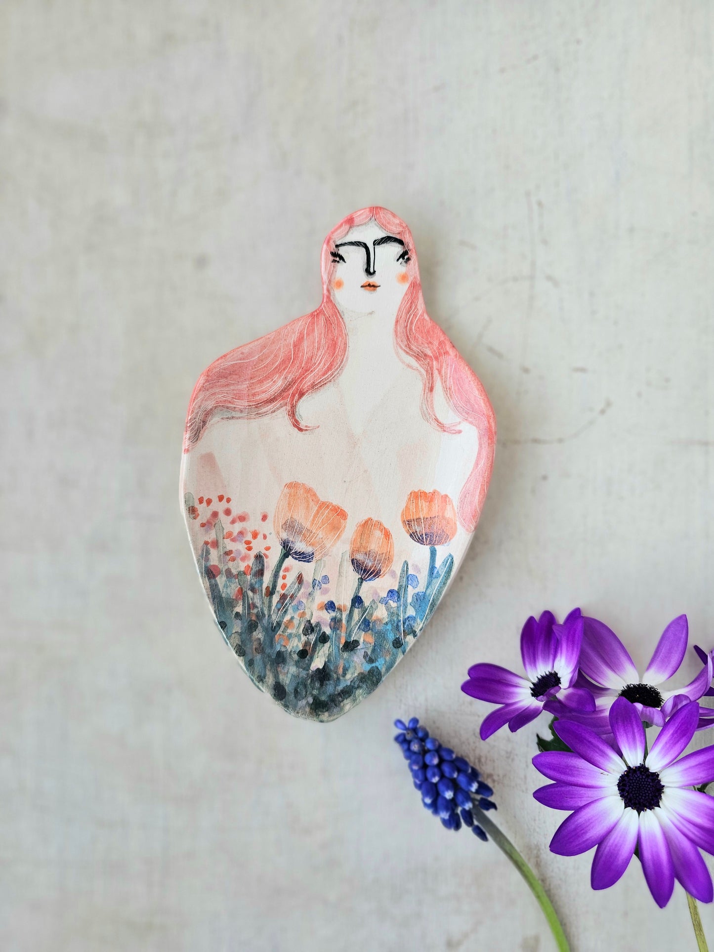 Pertunia the handmade ceramic spoon rest