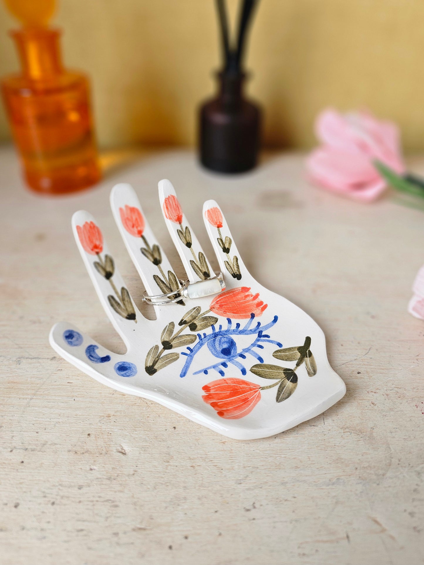 The Hand of Destiny Handmade Ring Holder Ceramic Hand