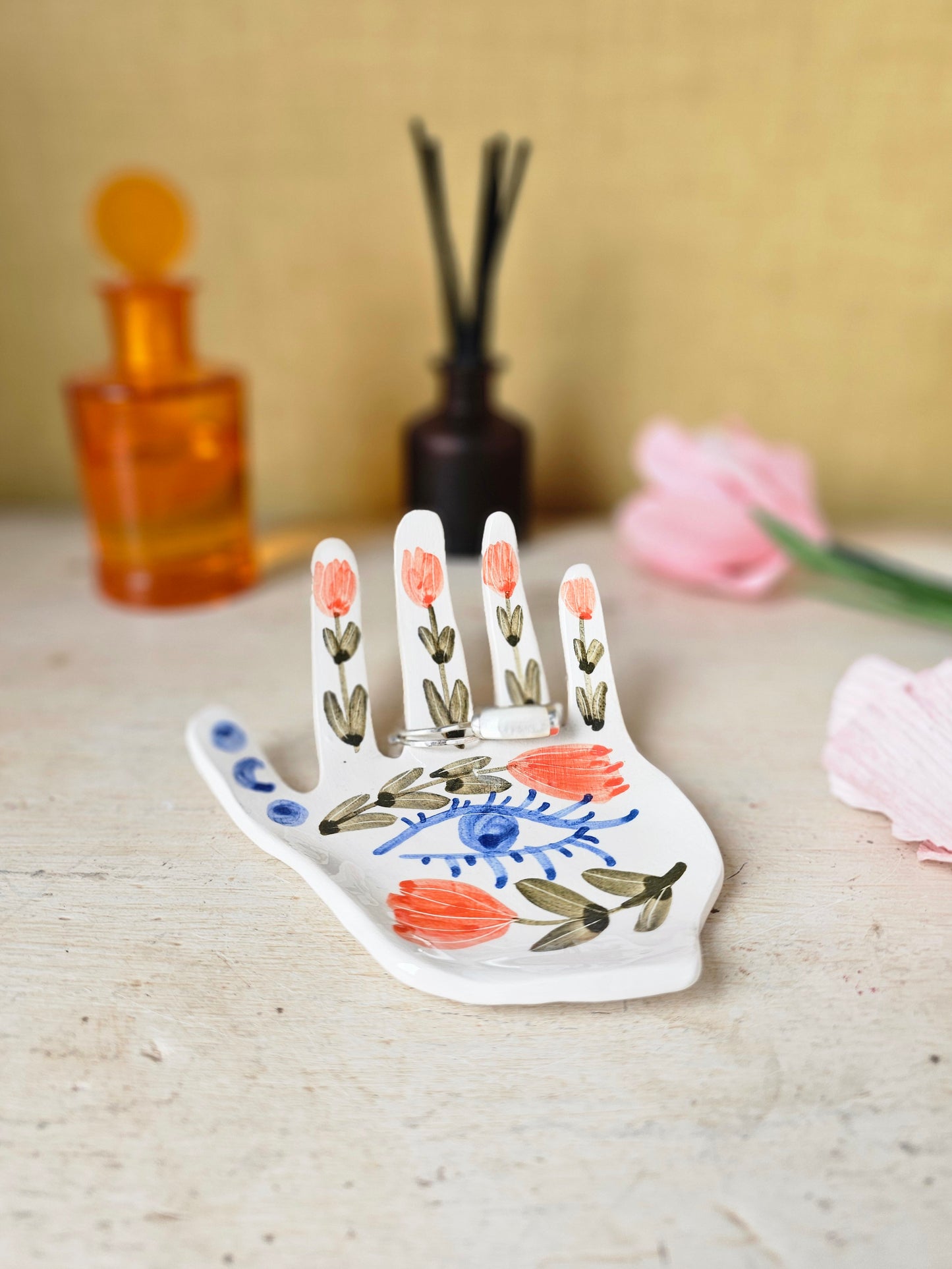 The Hand of Destiny Handmade Ring Holder Ceramic Hand